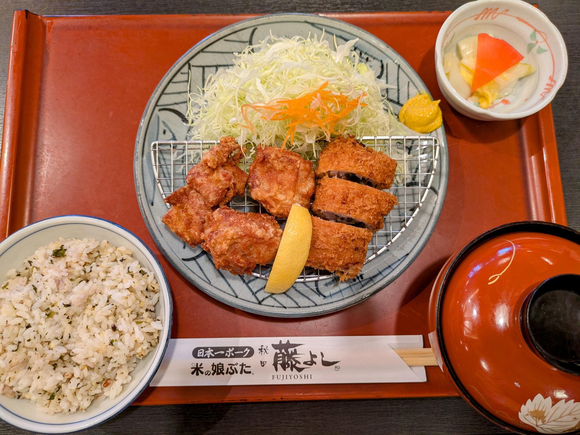 定食が来ました(歓喜)