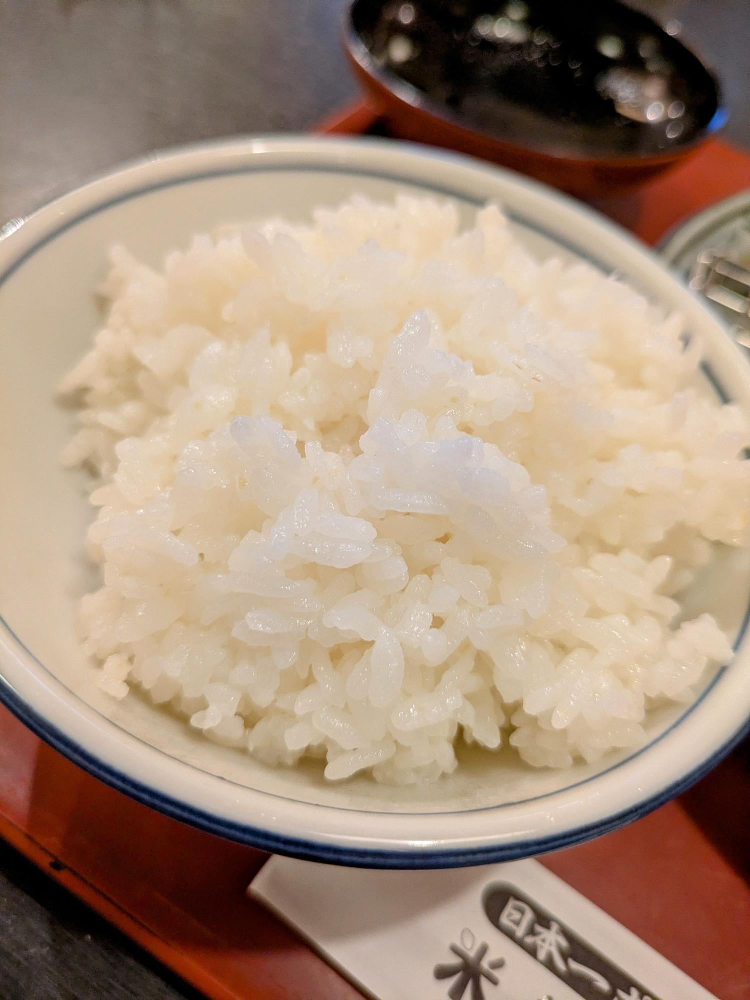 白米をおかわりしました