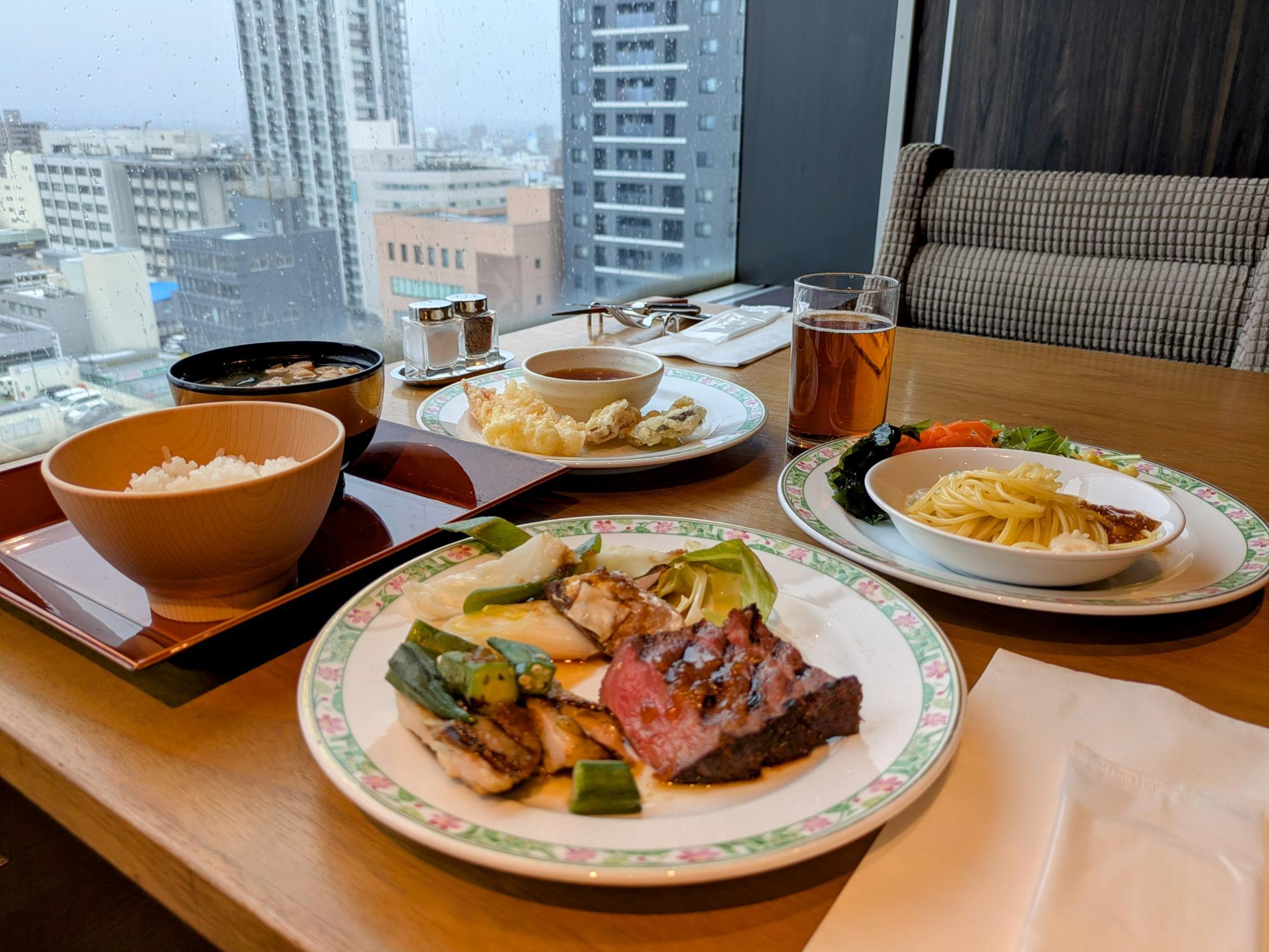 素晴らしい景色と共にいただきます