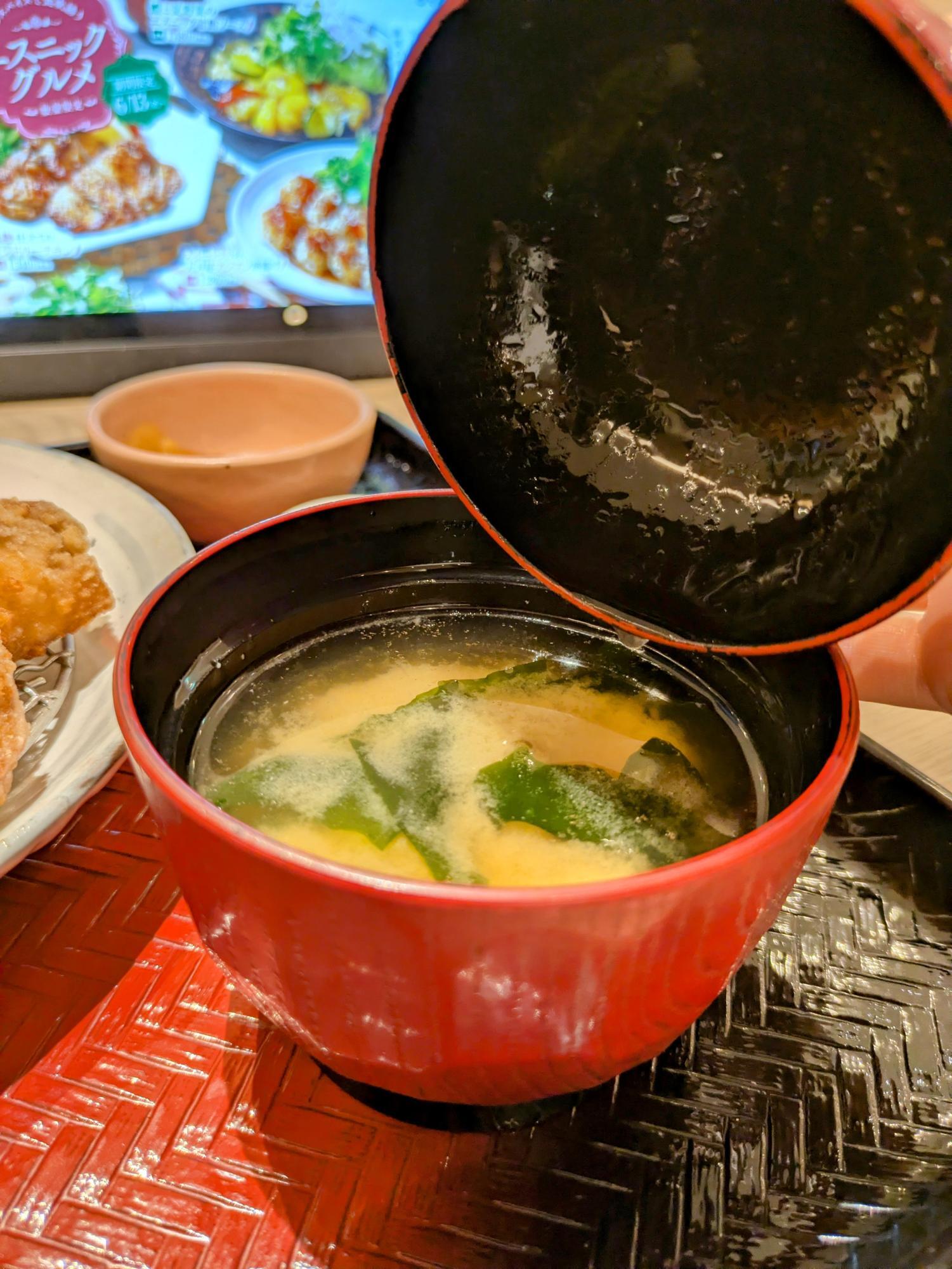 わかめの味噌汁最高