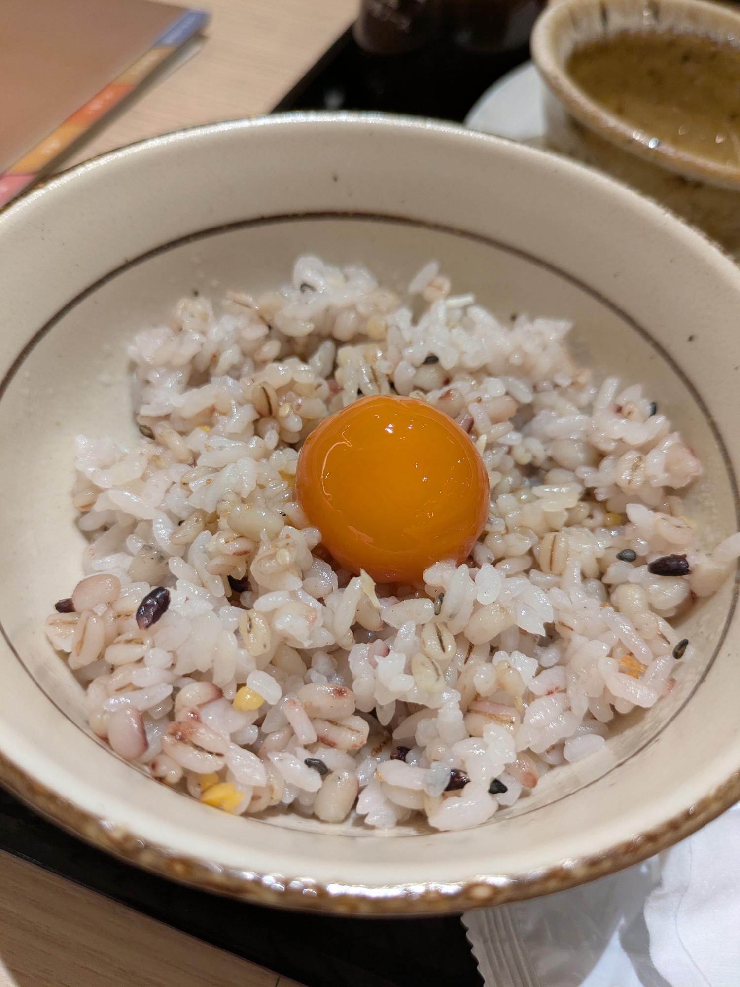 卵黄のっけごはん