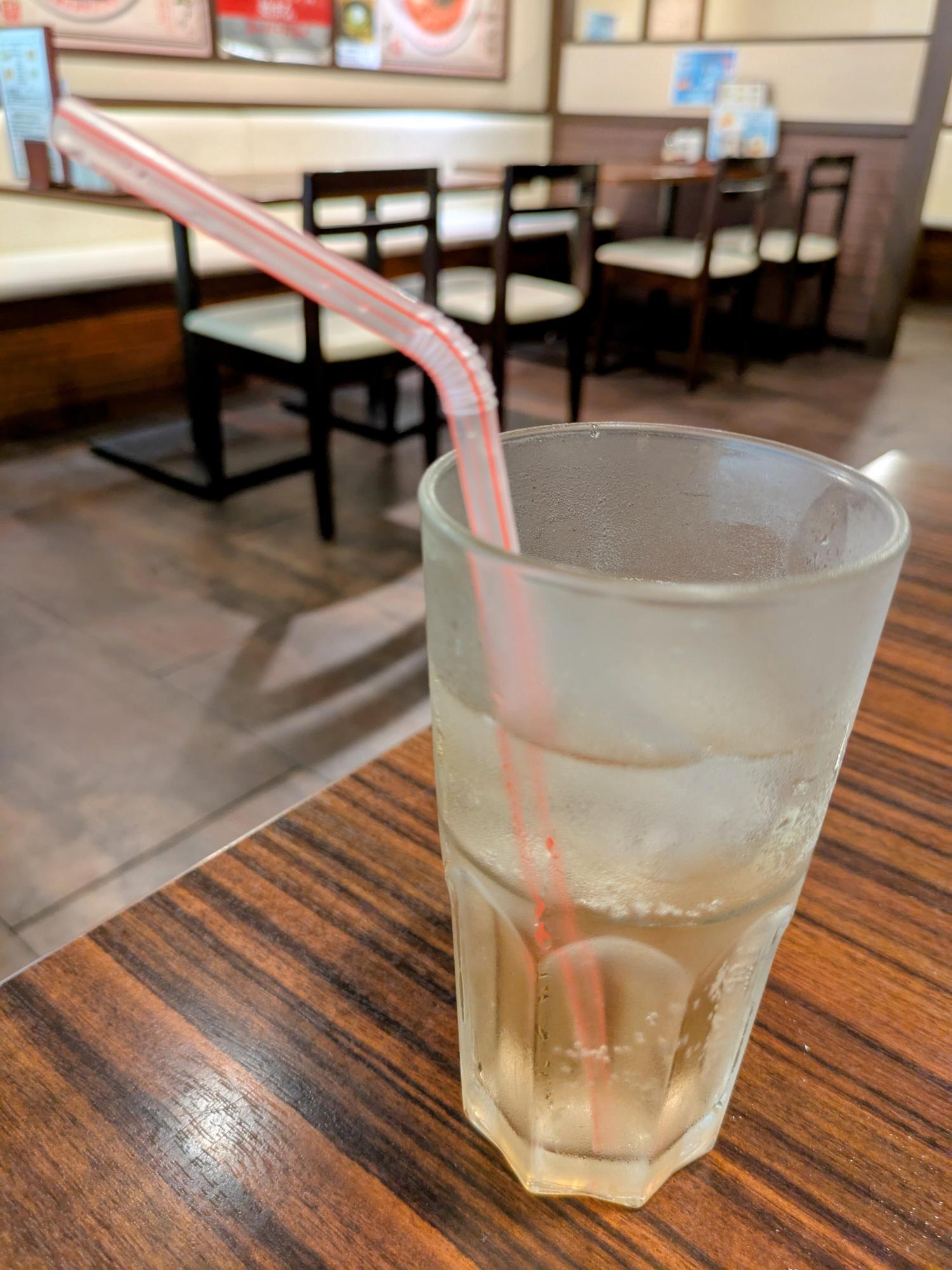 ジンジャエールも冷え冷え