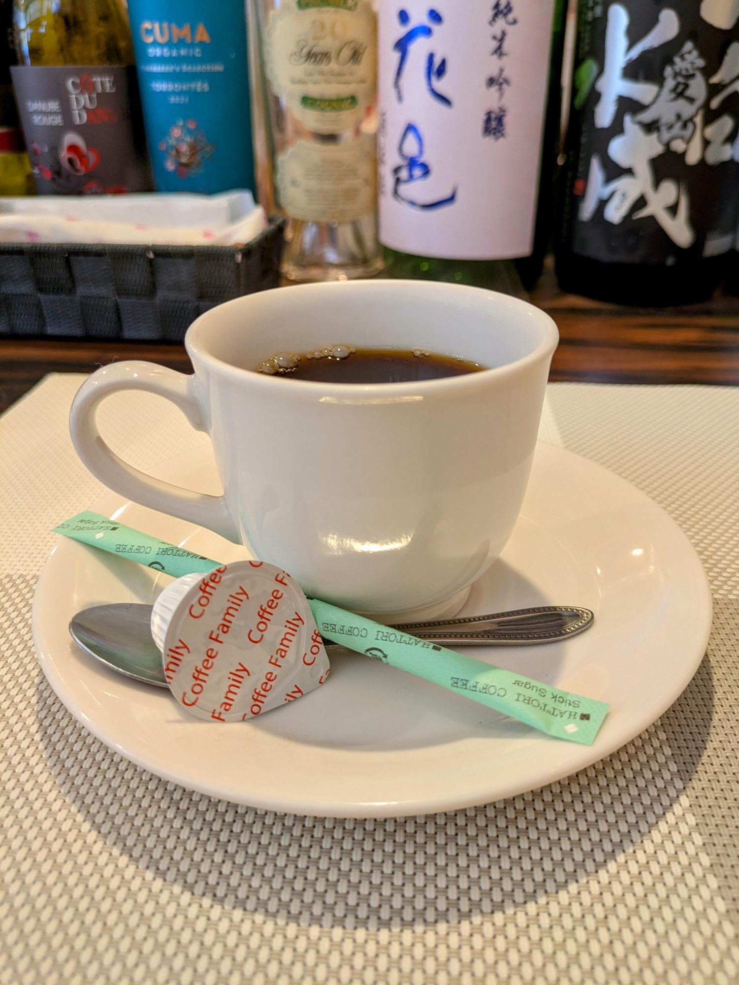 食後のコーヒー