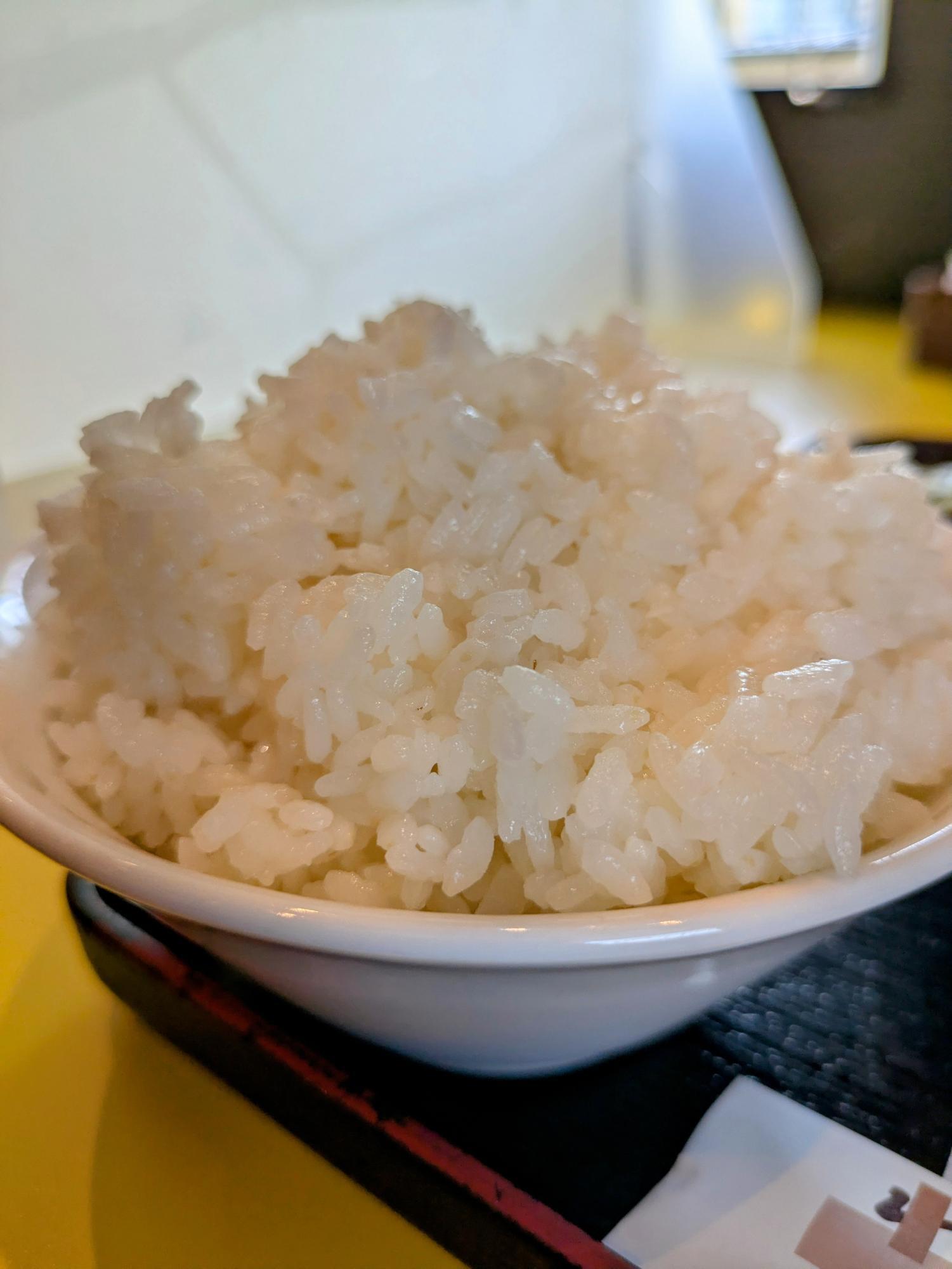 このモリモリの白米を見よ(笑)