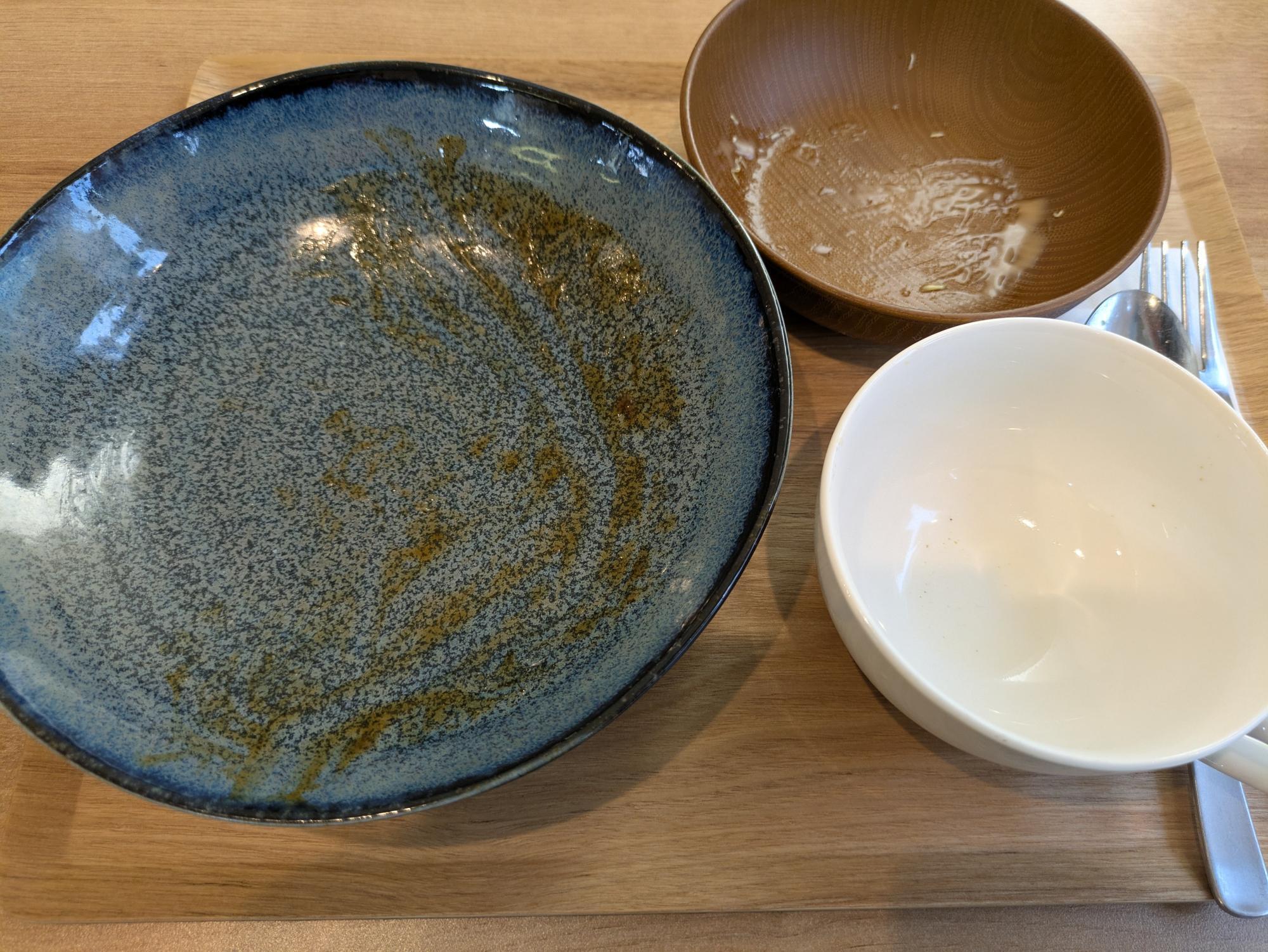 ペロリと完食(ご馳走様でした)