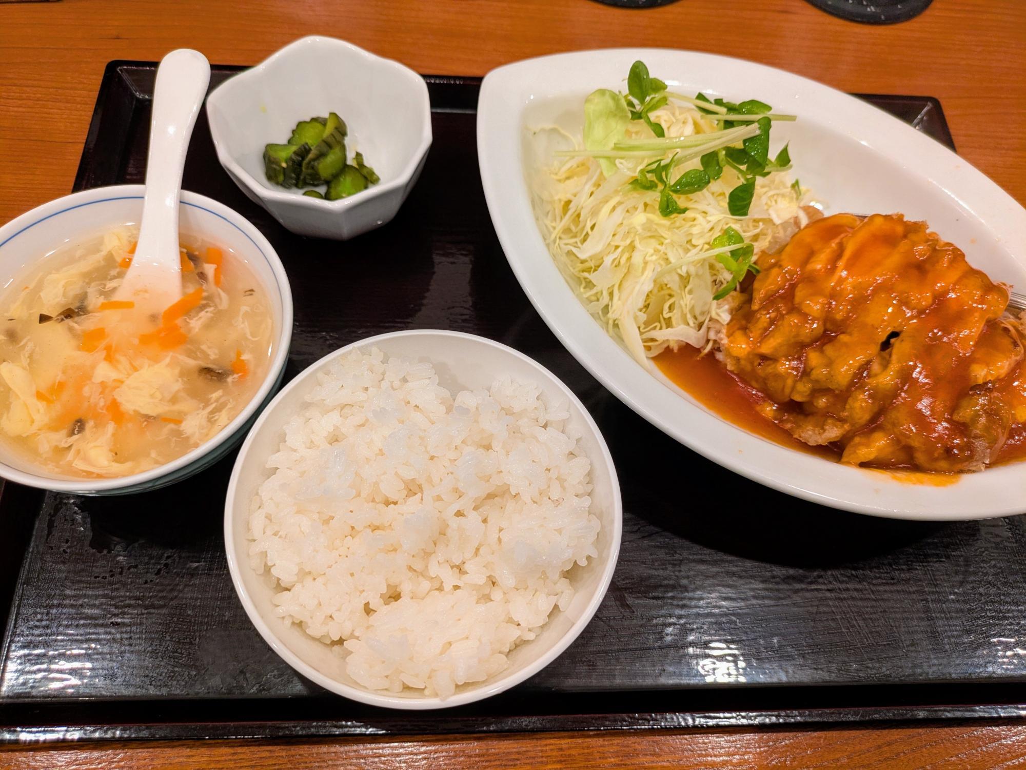 油淋鶏定食