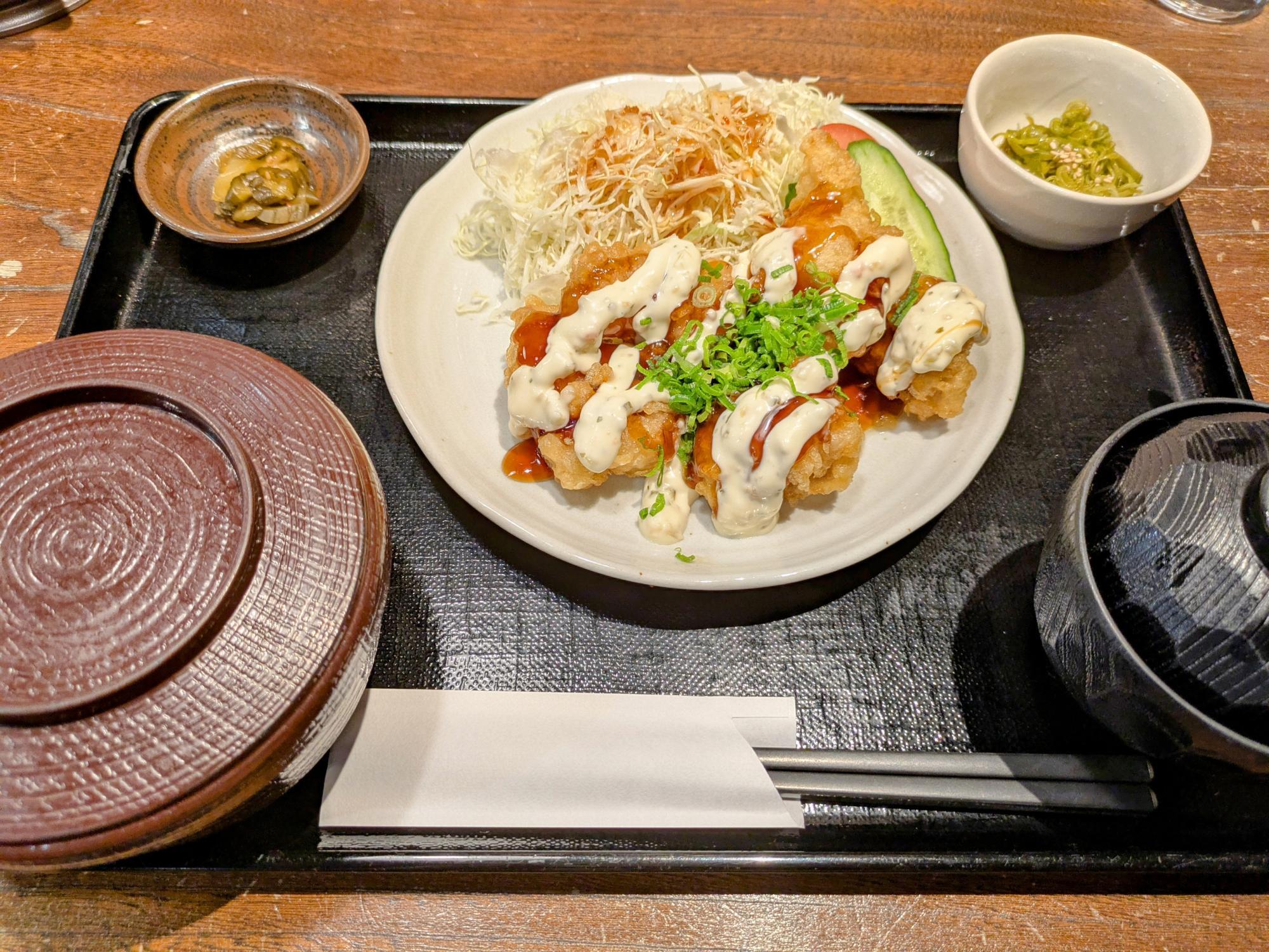 The定食です