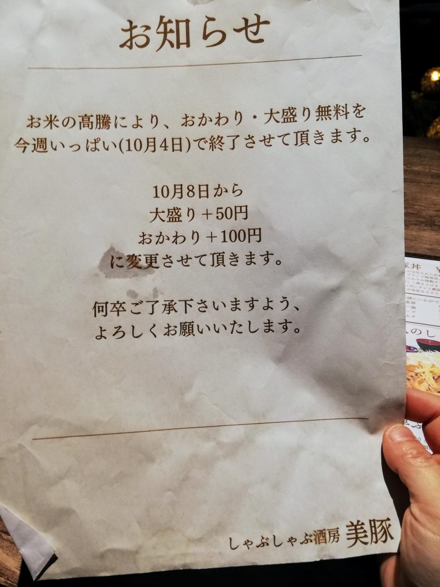 お米の高騰が止まらない(泣)