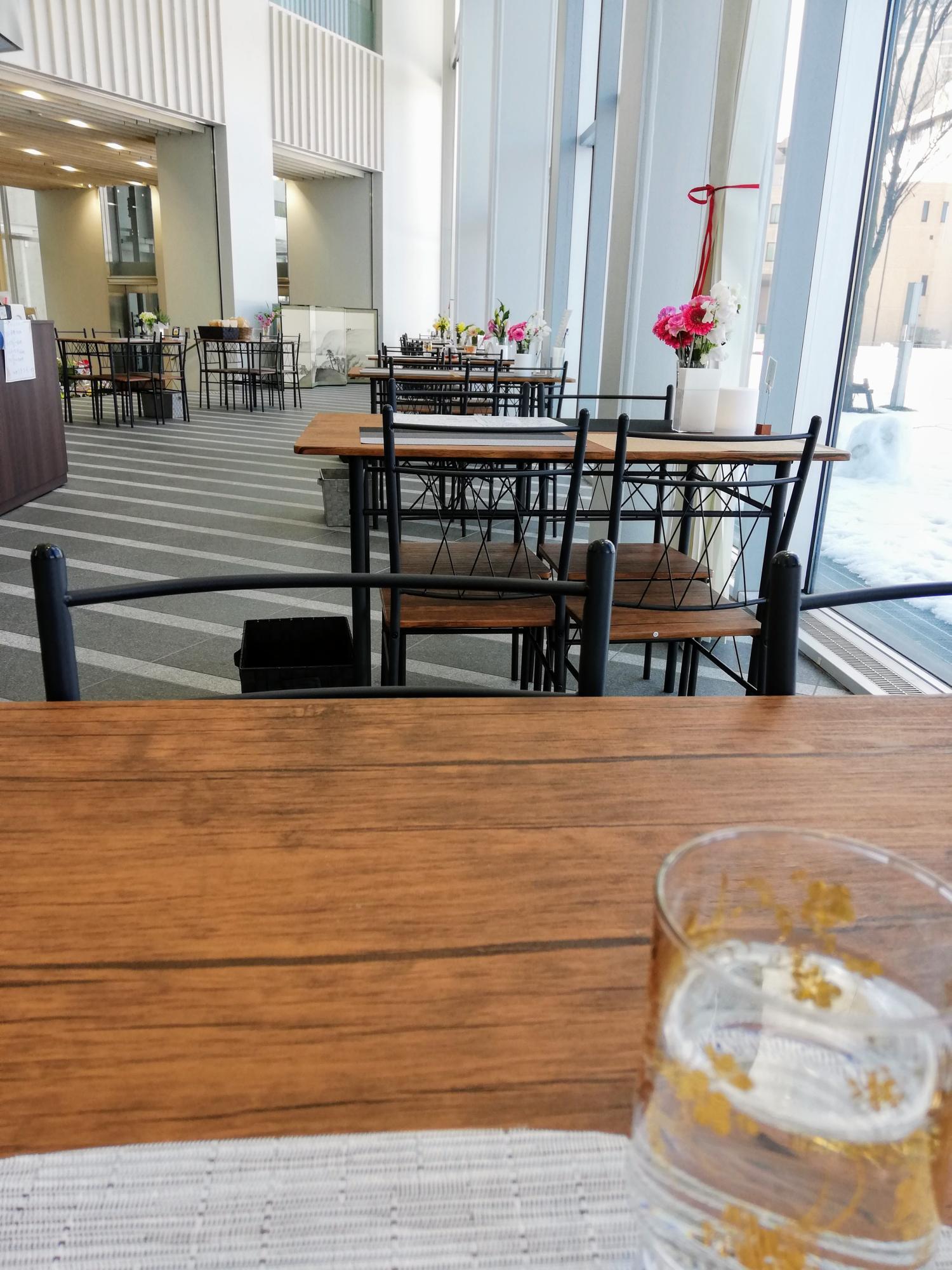 開放的な店内