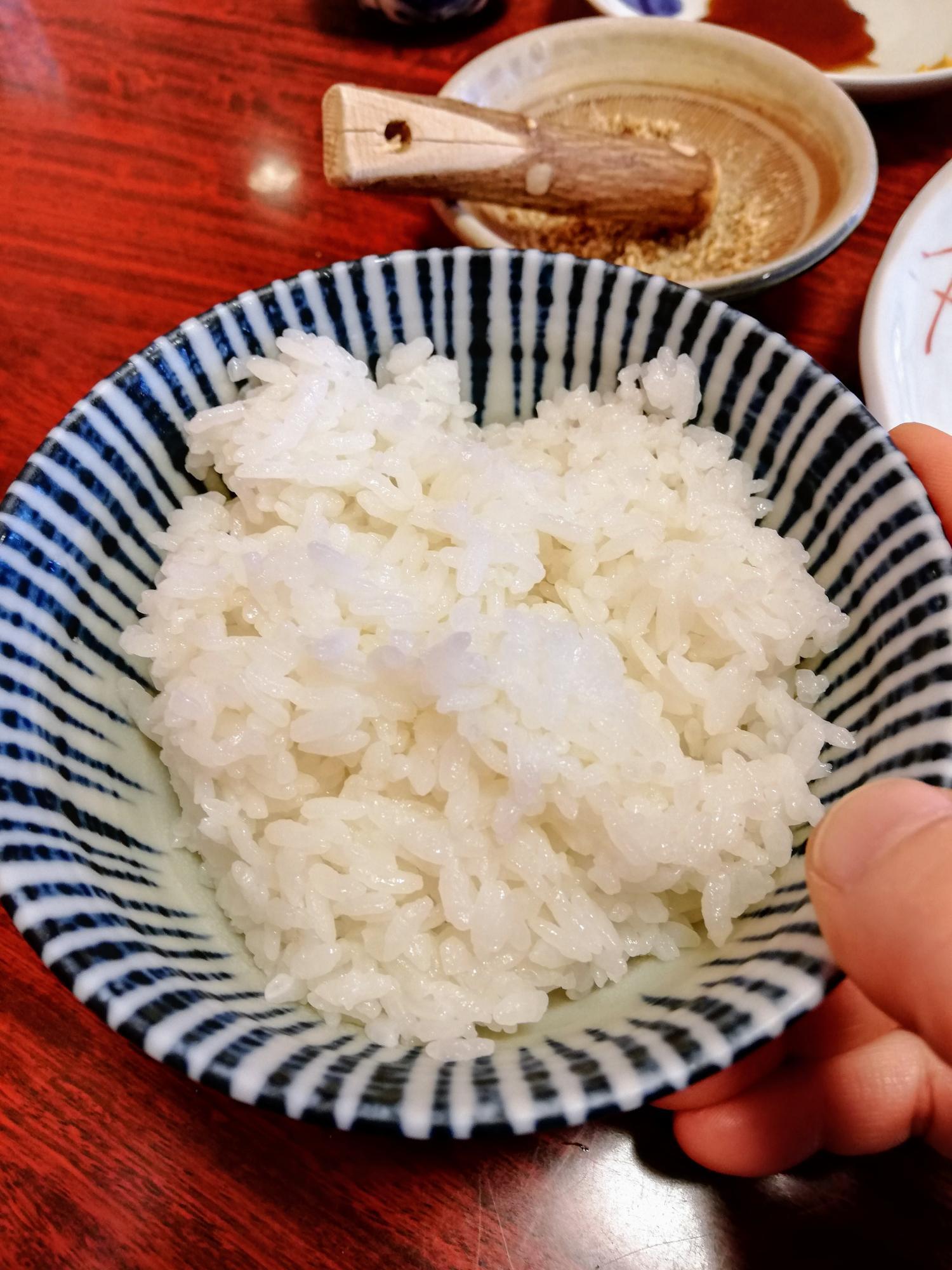 お代わりの白米