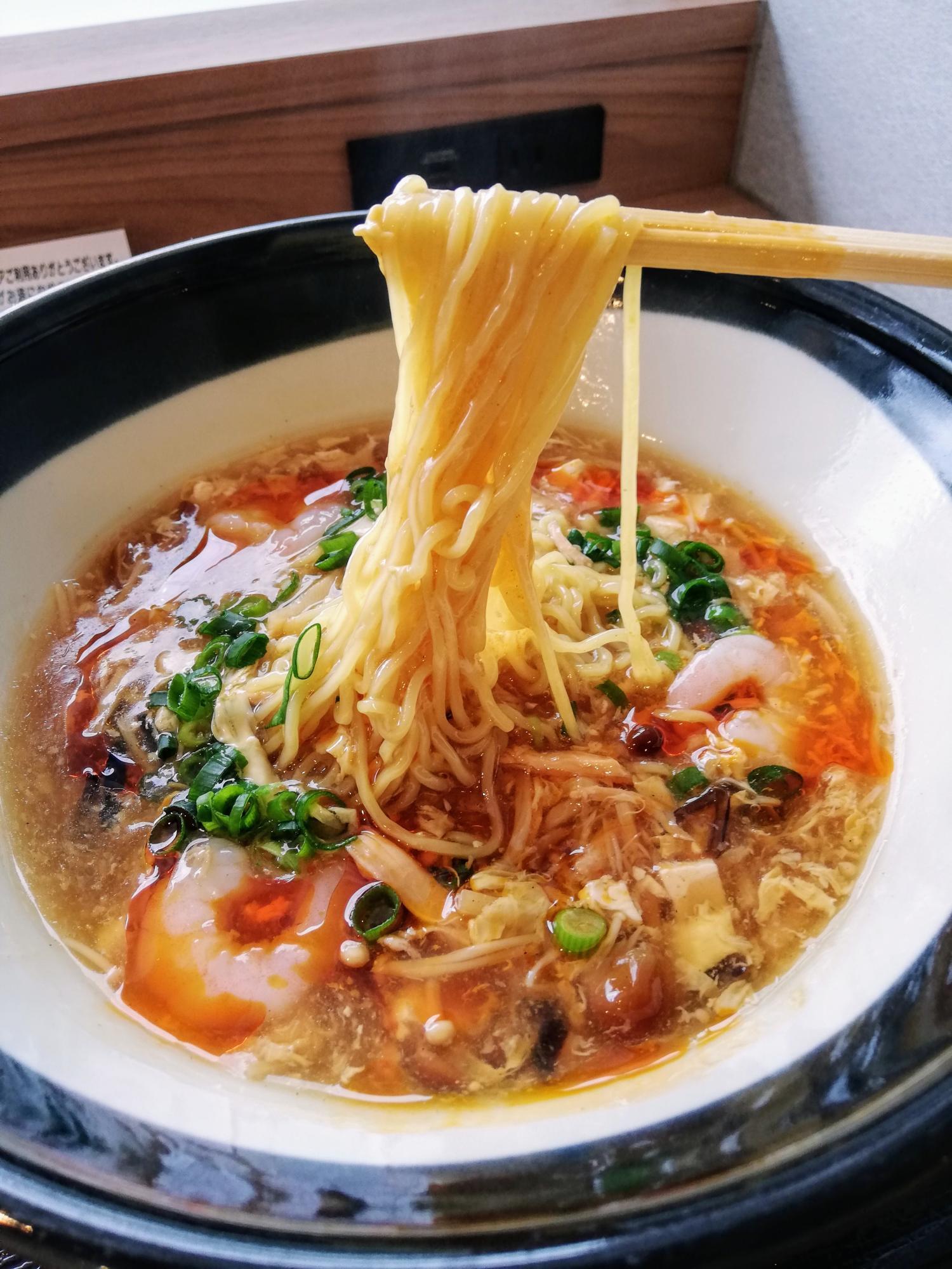 ラーメンの絡みが凄い