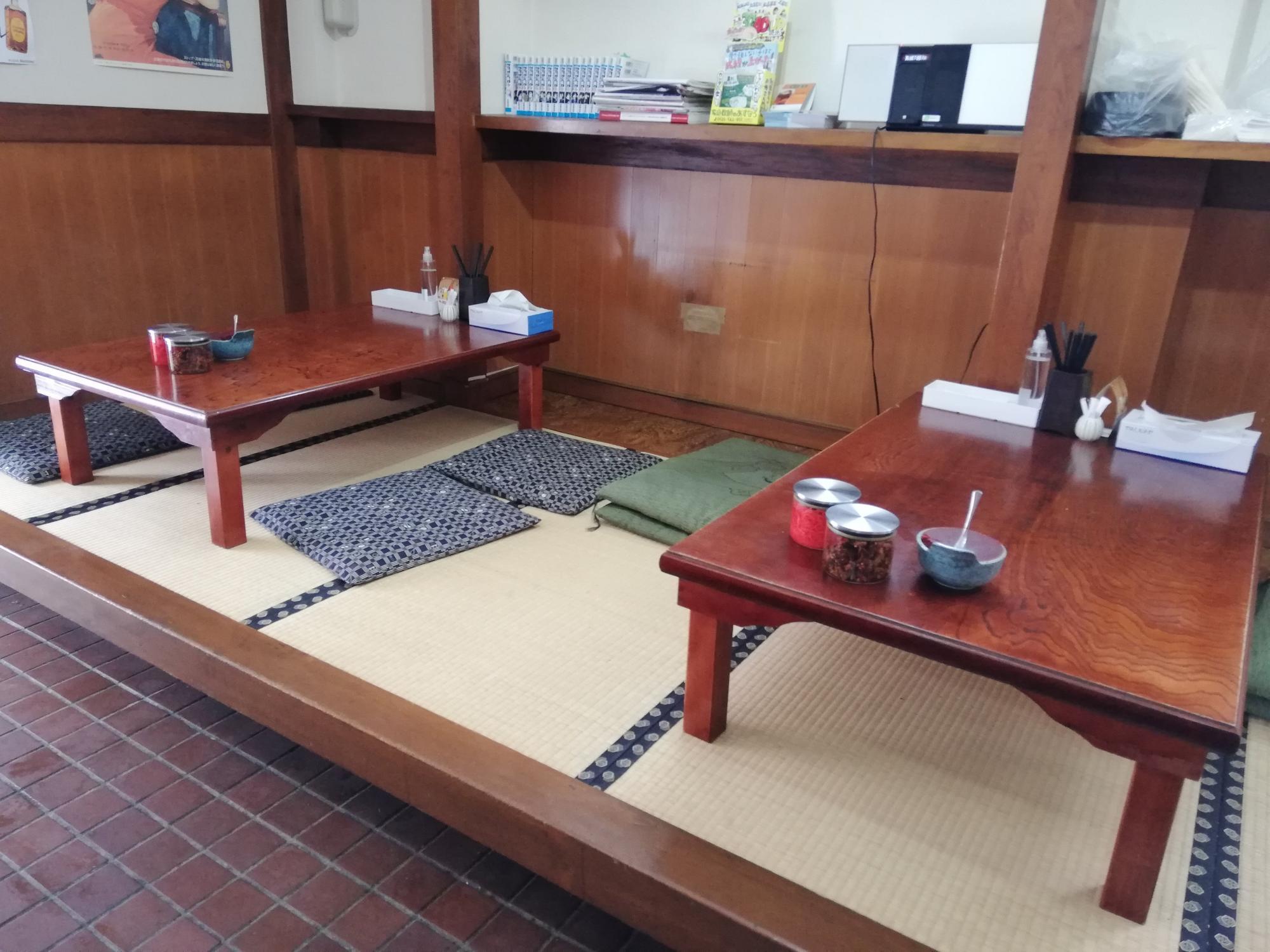 小上がり席もあります