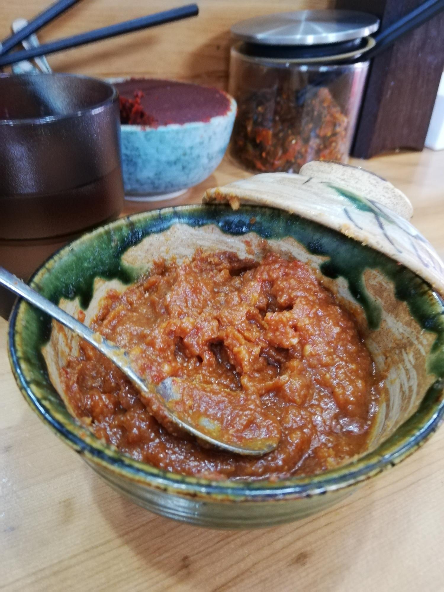 この辛味噌がまた美味しい