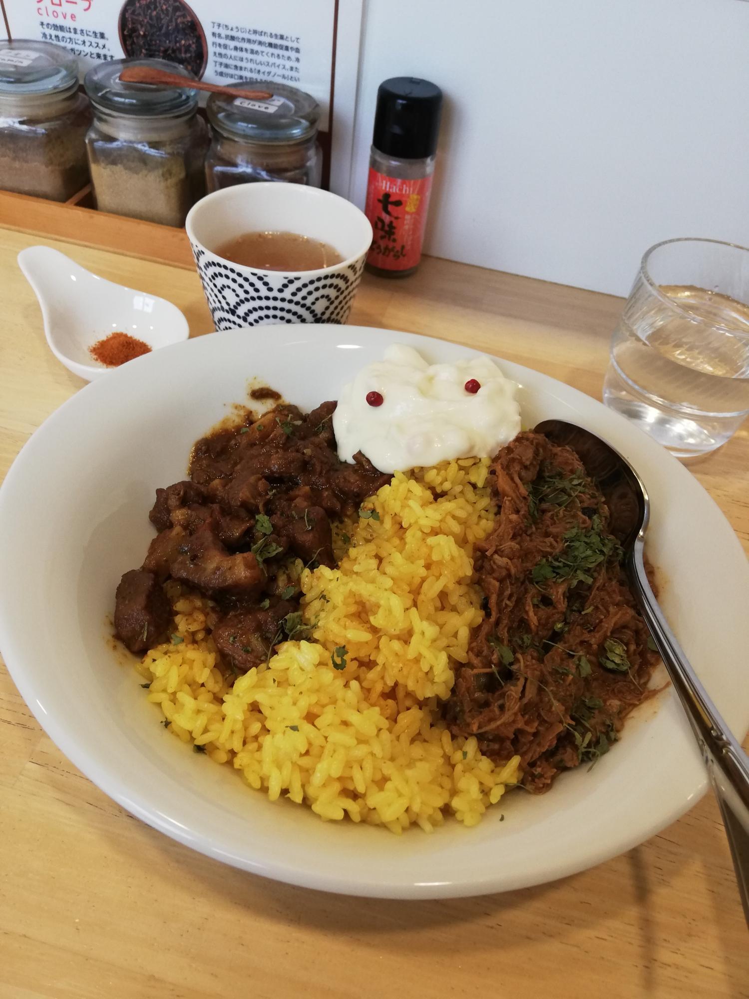 あいがけカレーが美味しそう♪