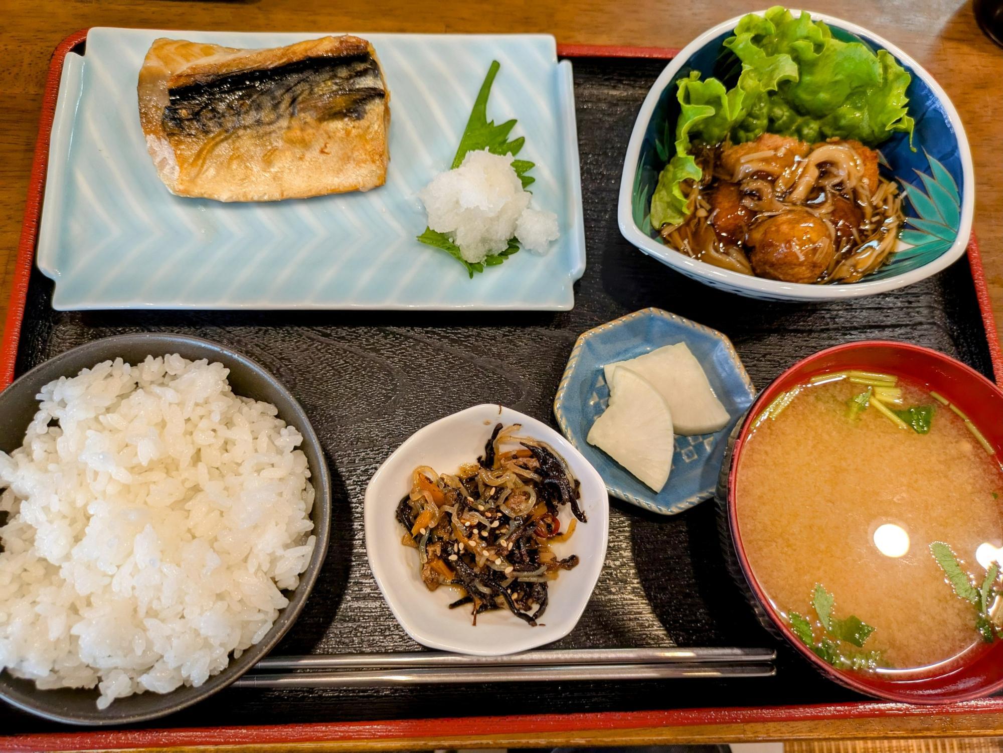 完璧な定食ですね