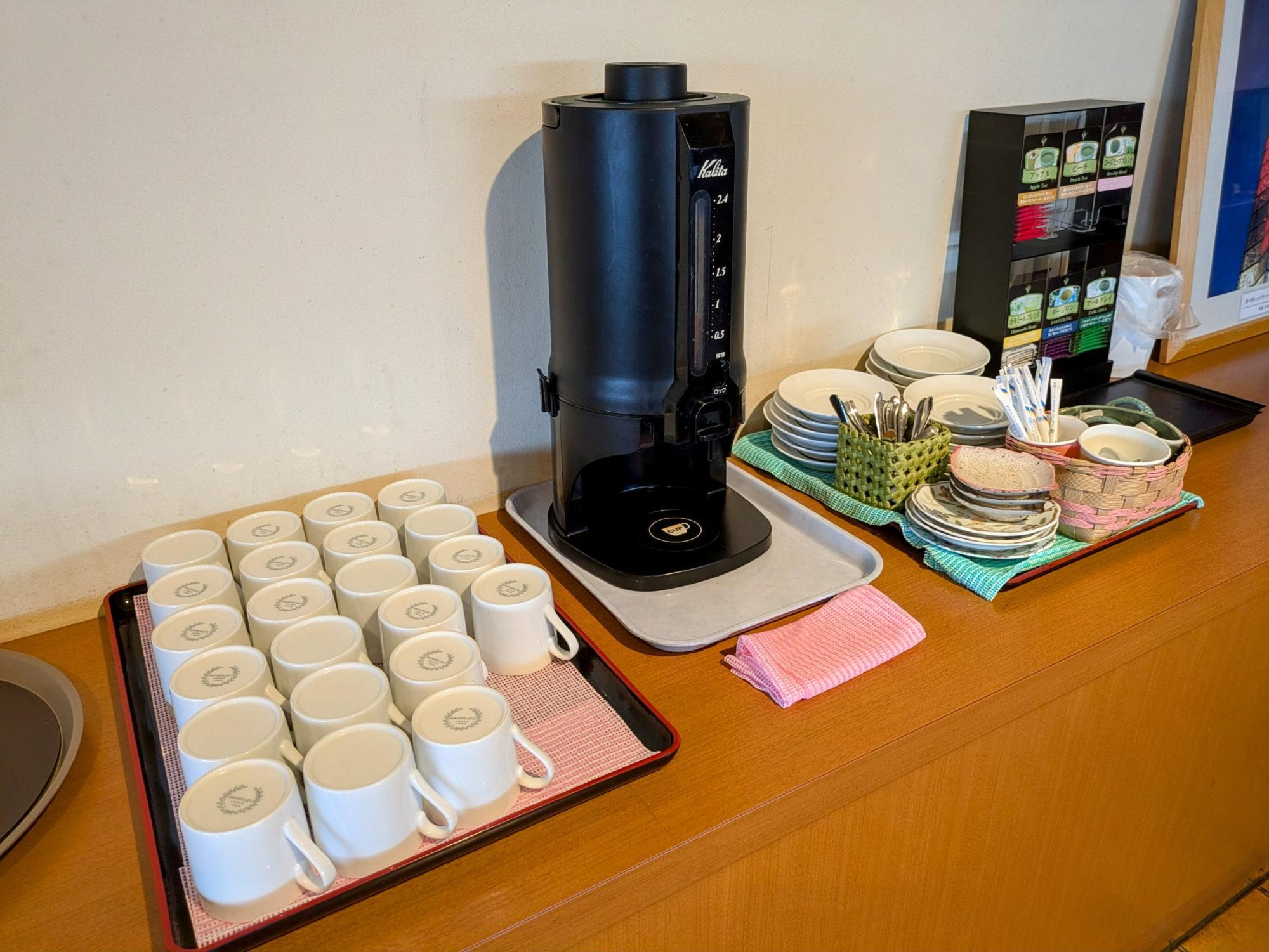 ホットコーヒーもあります