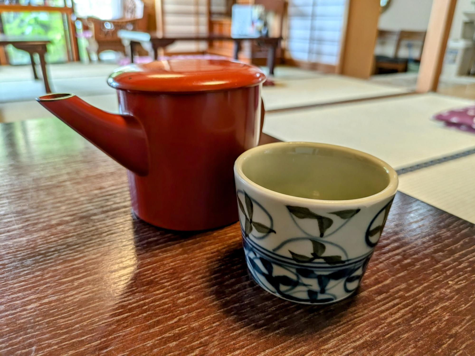 〆の蕎麦湯