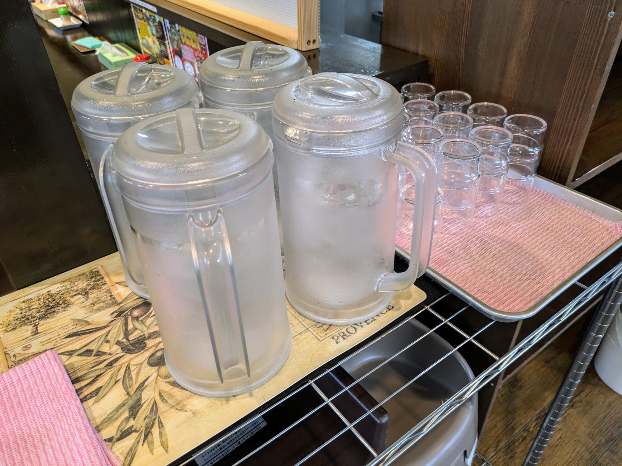 セルフサービスのお水
