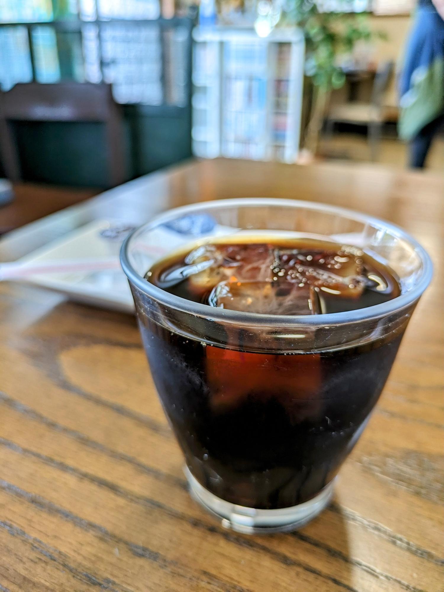 食前のアイスコーヒー