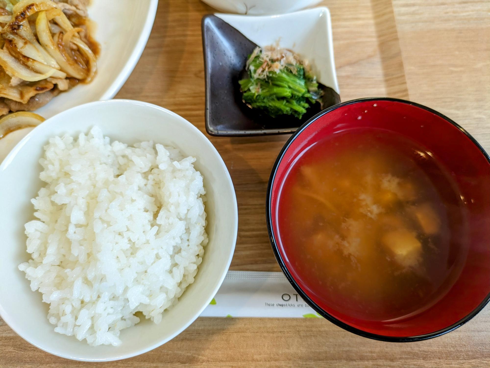 白米&味噌汁の最強コンビ
