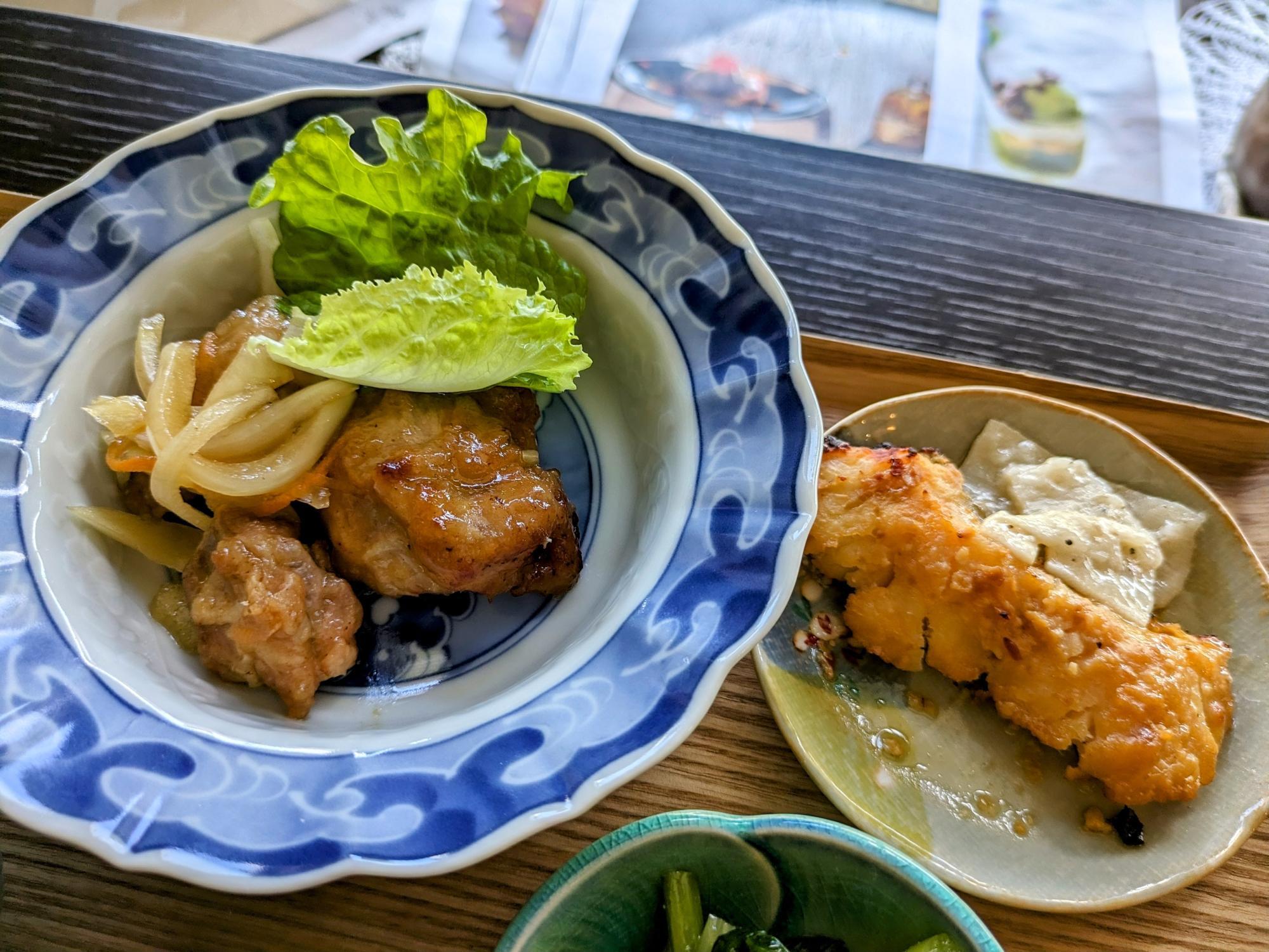 メインのお肉とお魚