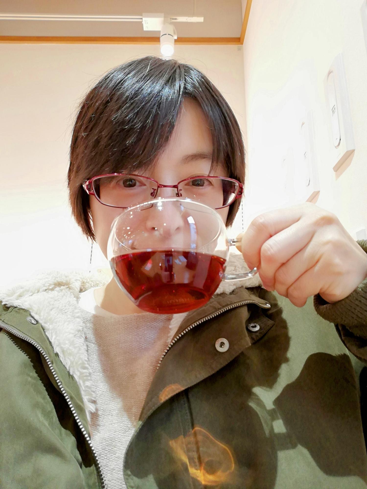 満足な笑顔