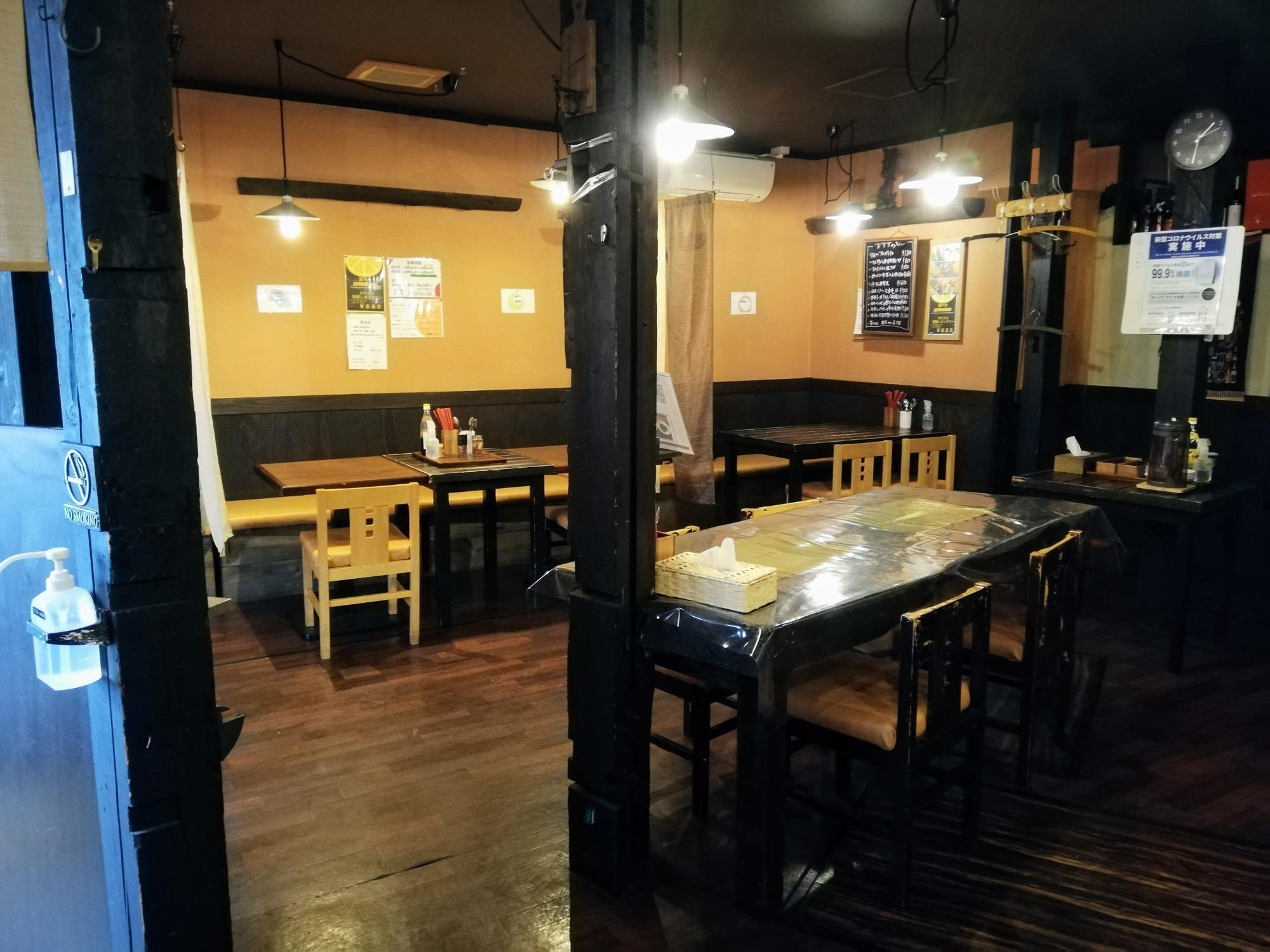 落ち着ける店内の様子