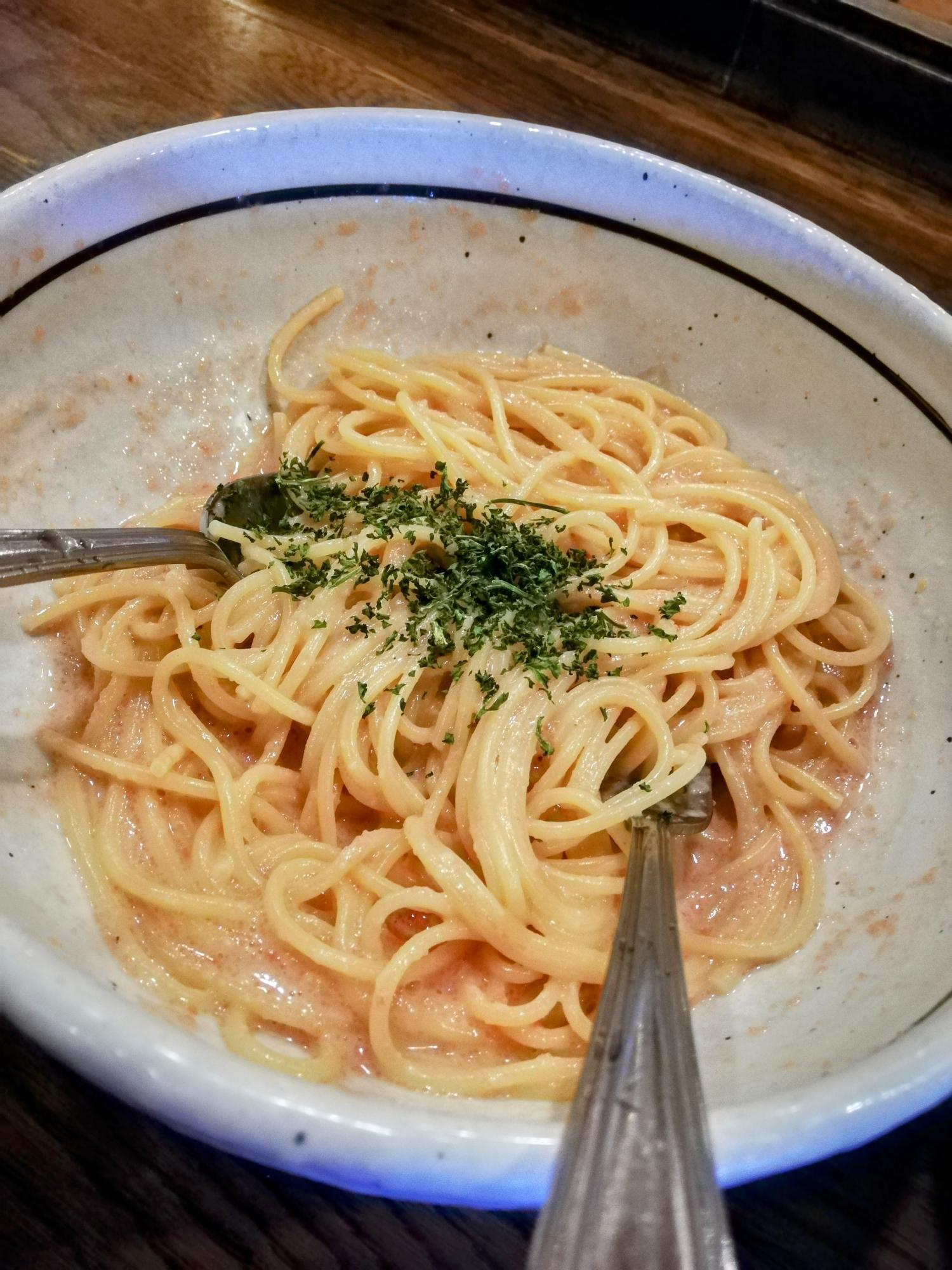 メインのパスタ