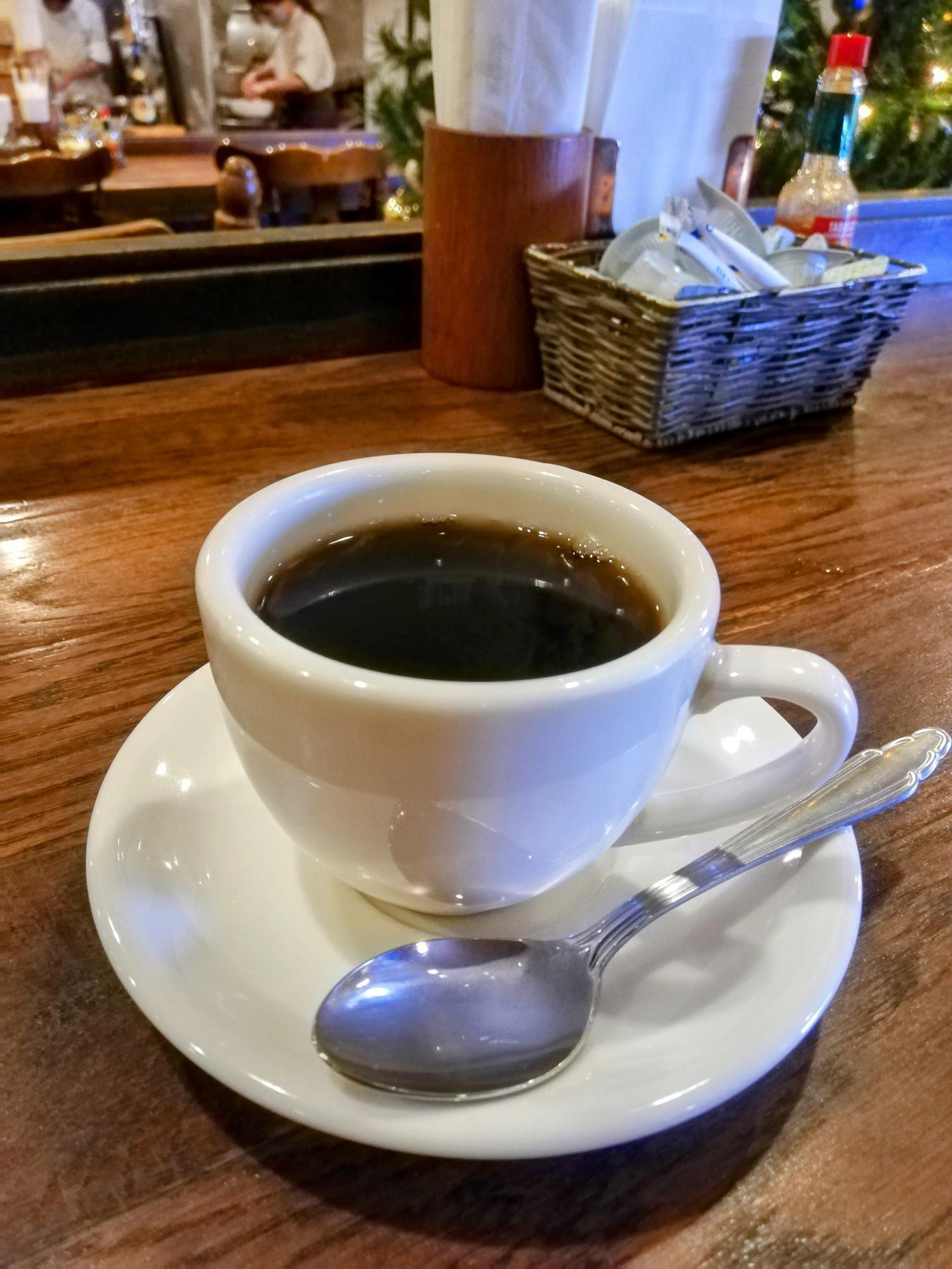 食後のホットコーヒー