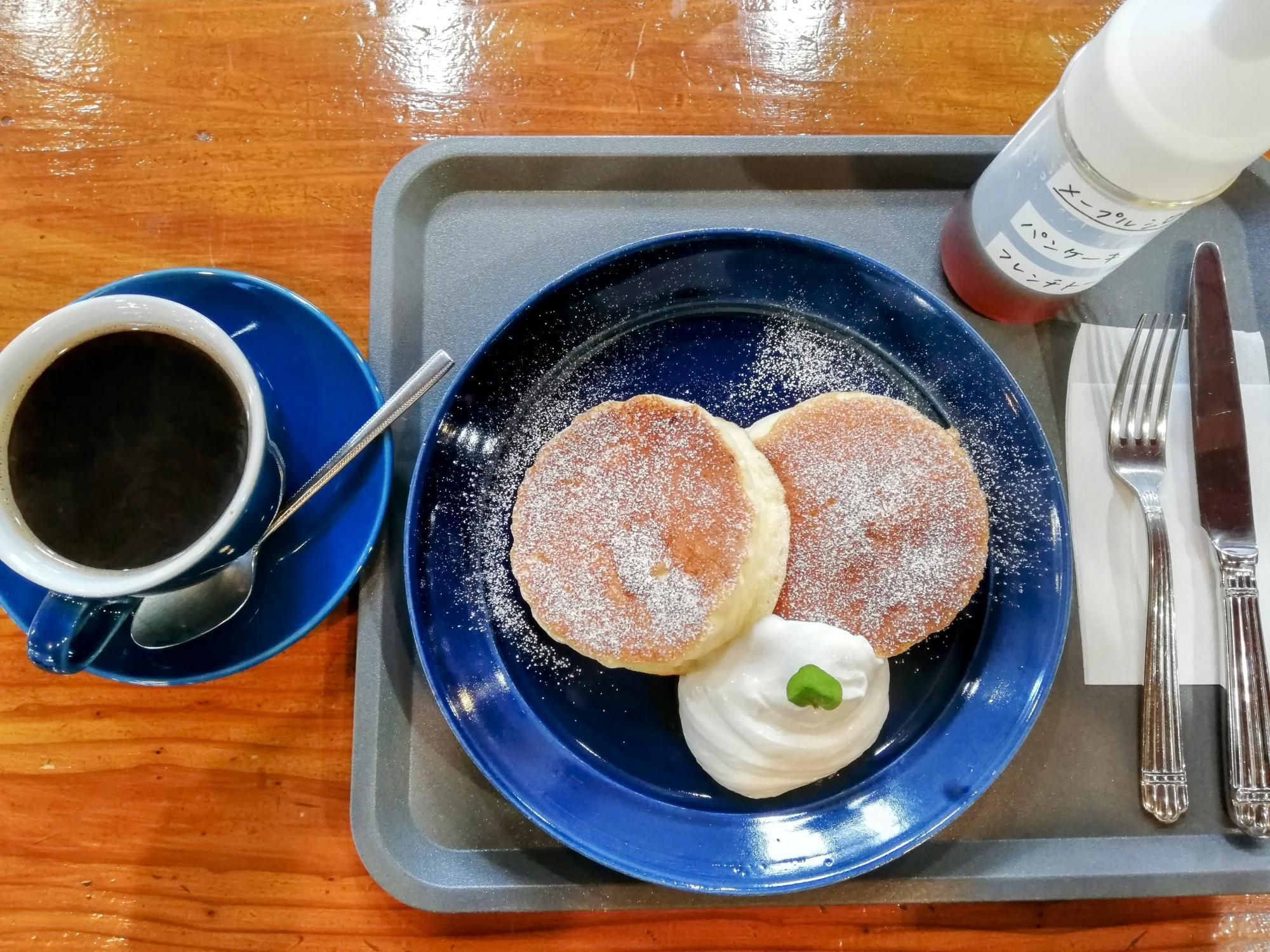 リコッタチーズパンケーキ(＋ホイップクリーム)