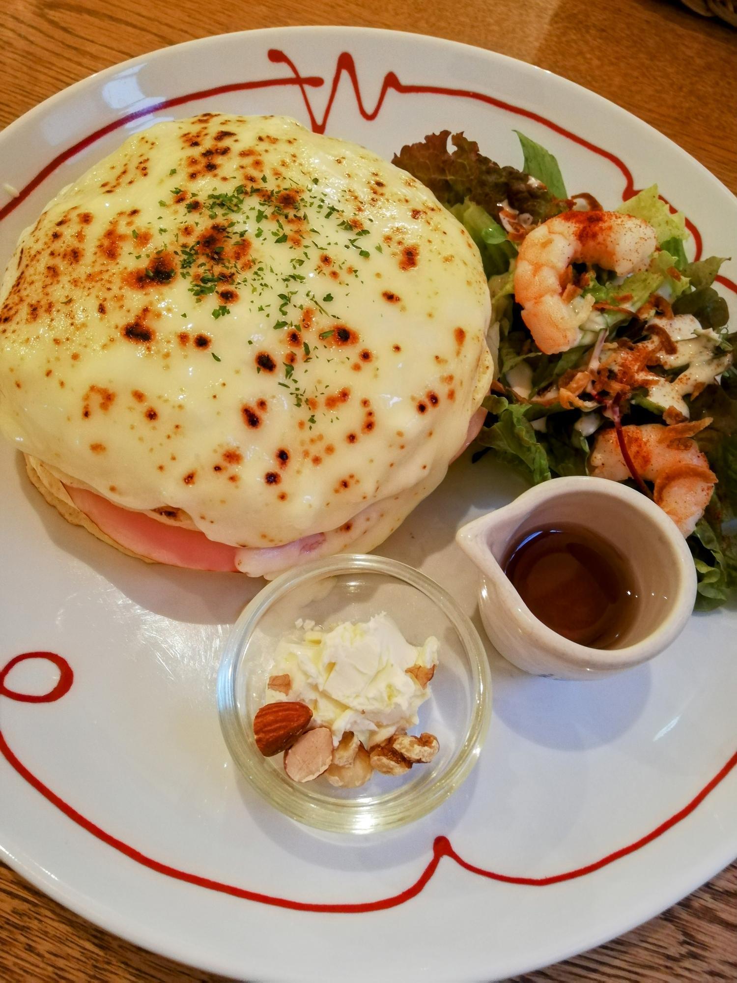 クロックムッシュパンケーキです