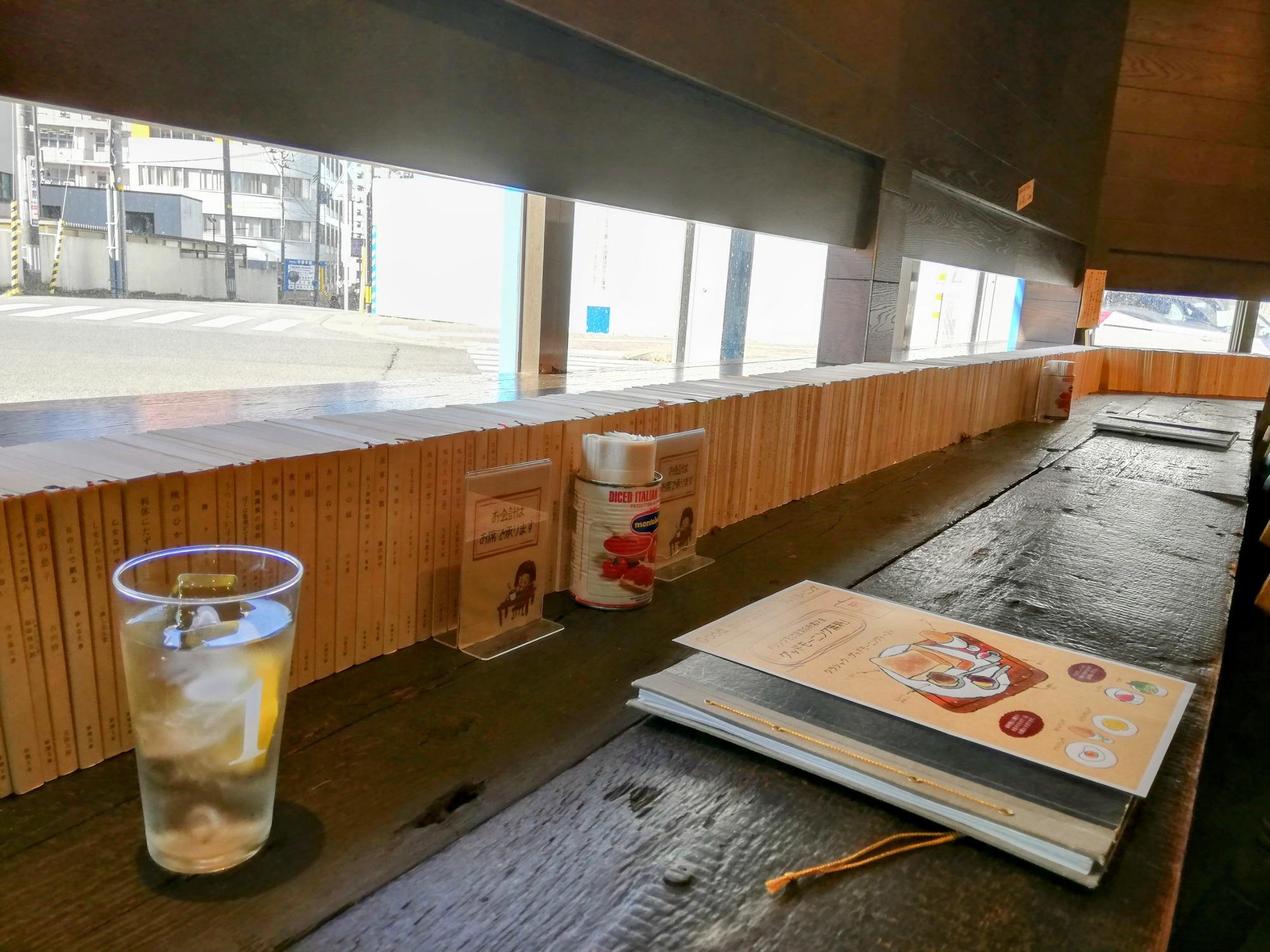 文庫本がズラリ