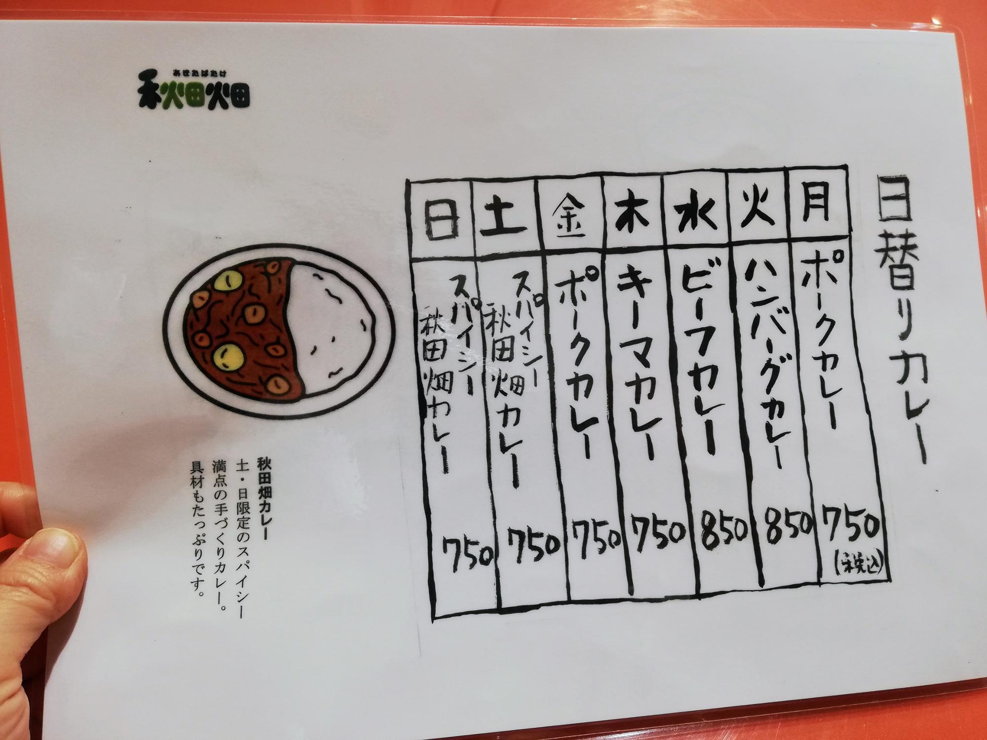 カレーも美味しそうです