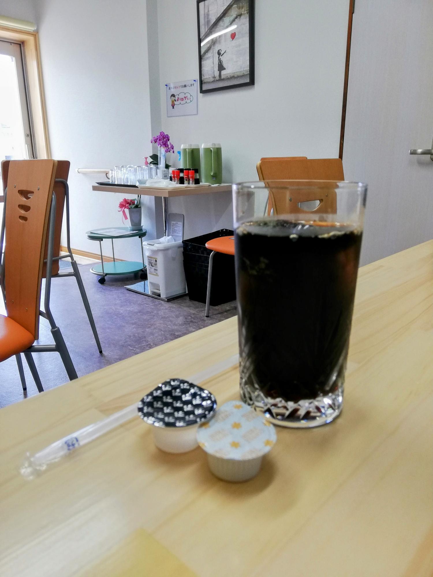 締めはアイスコーヒー