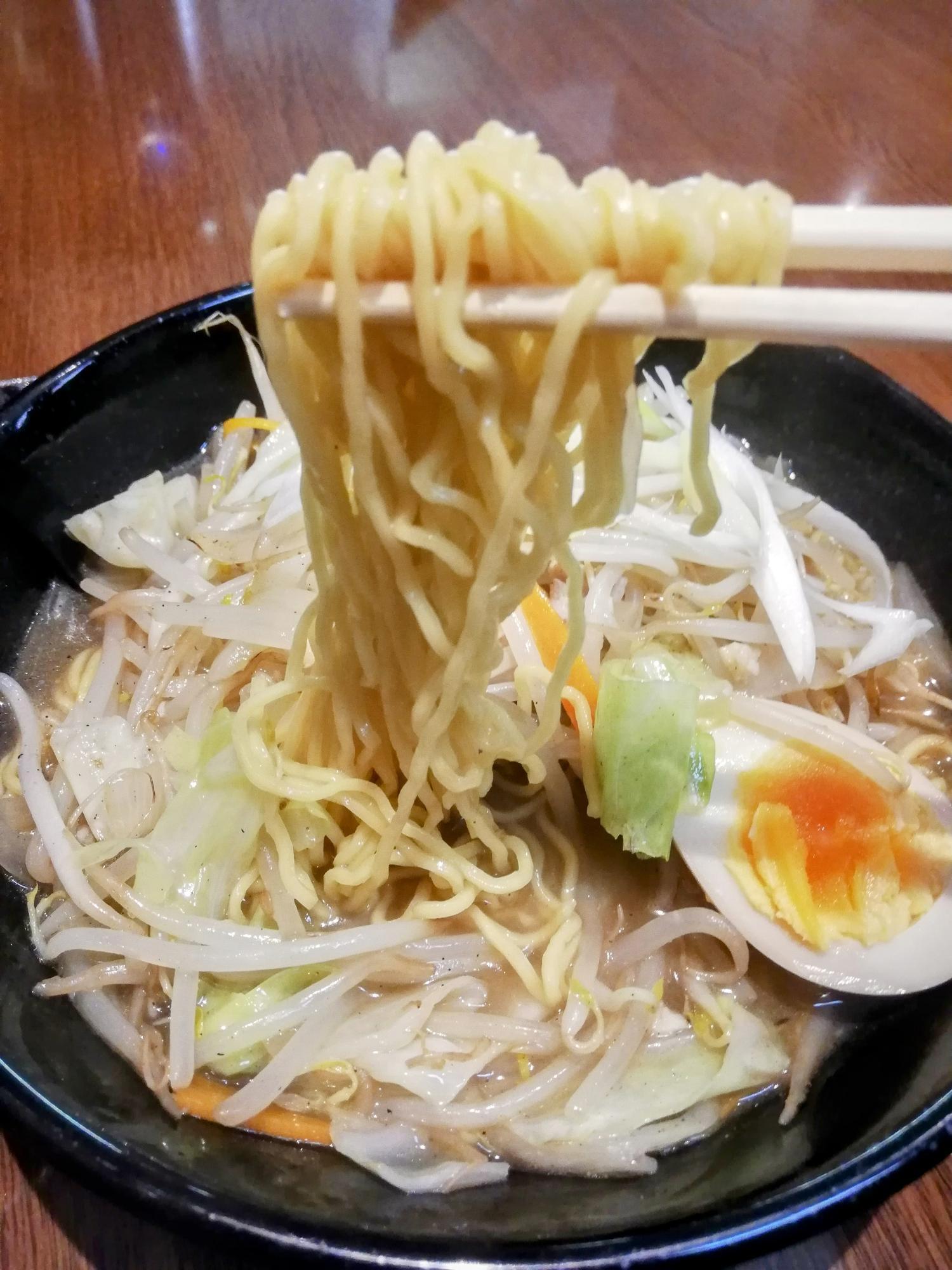 食べ応えある麺です