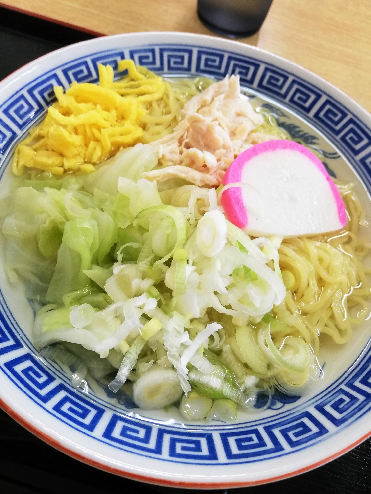 初挑戦の冷やし塩タンメン