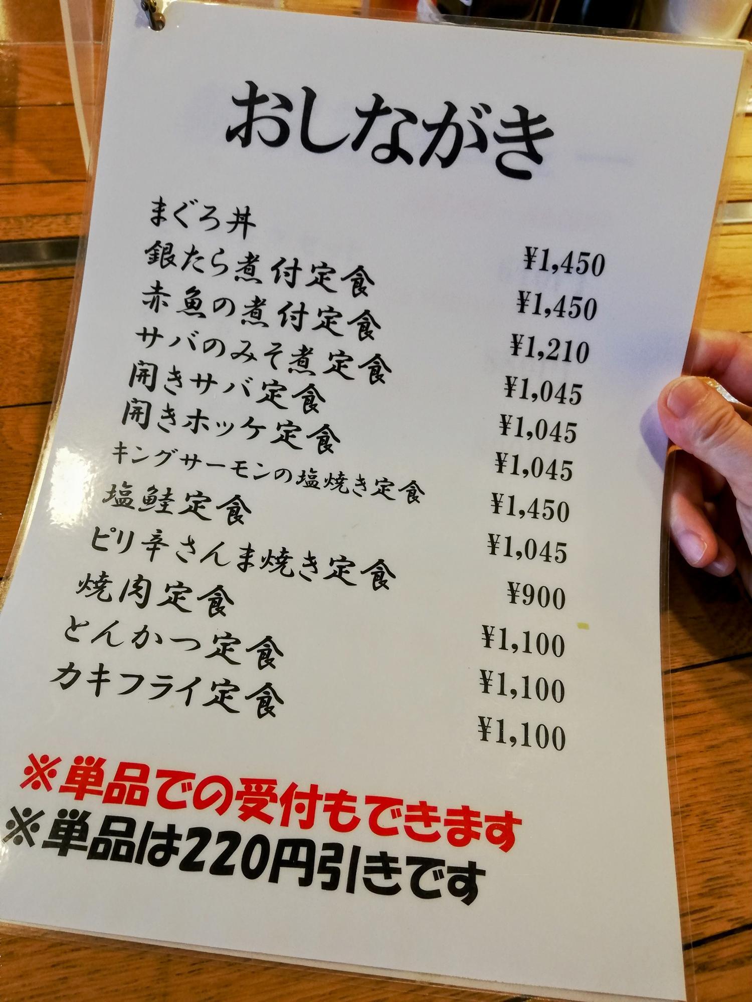 全部美味しそうなメニュー