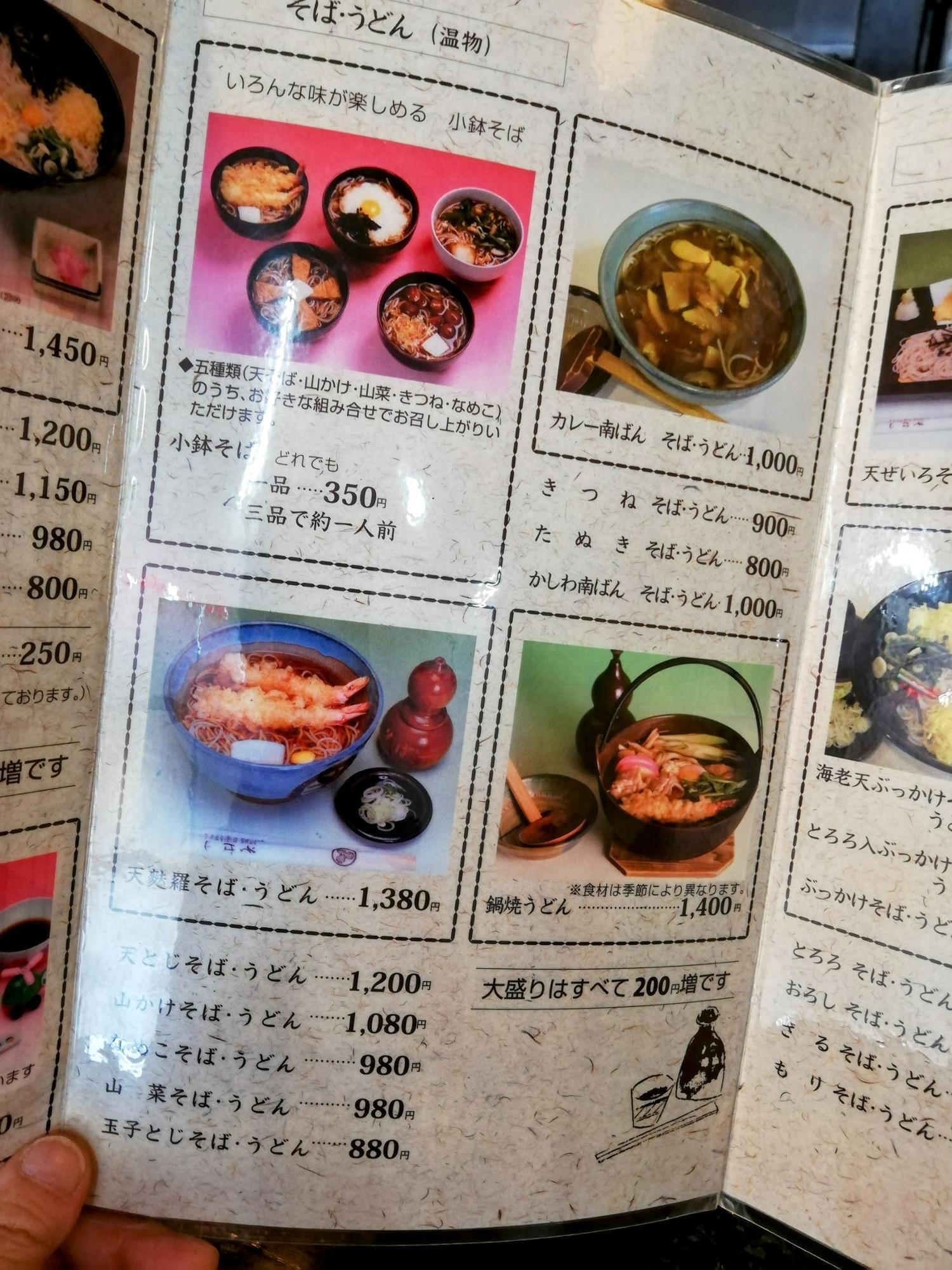 早速メニューを吟味