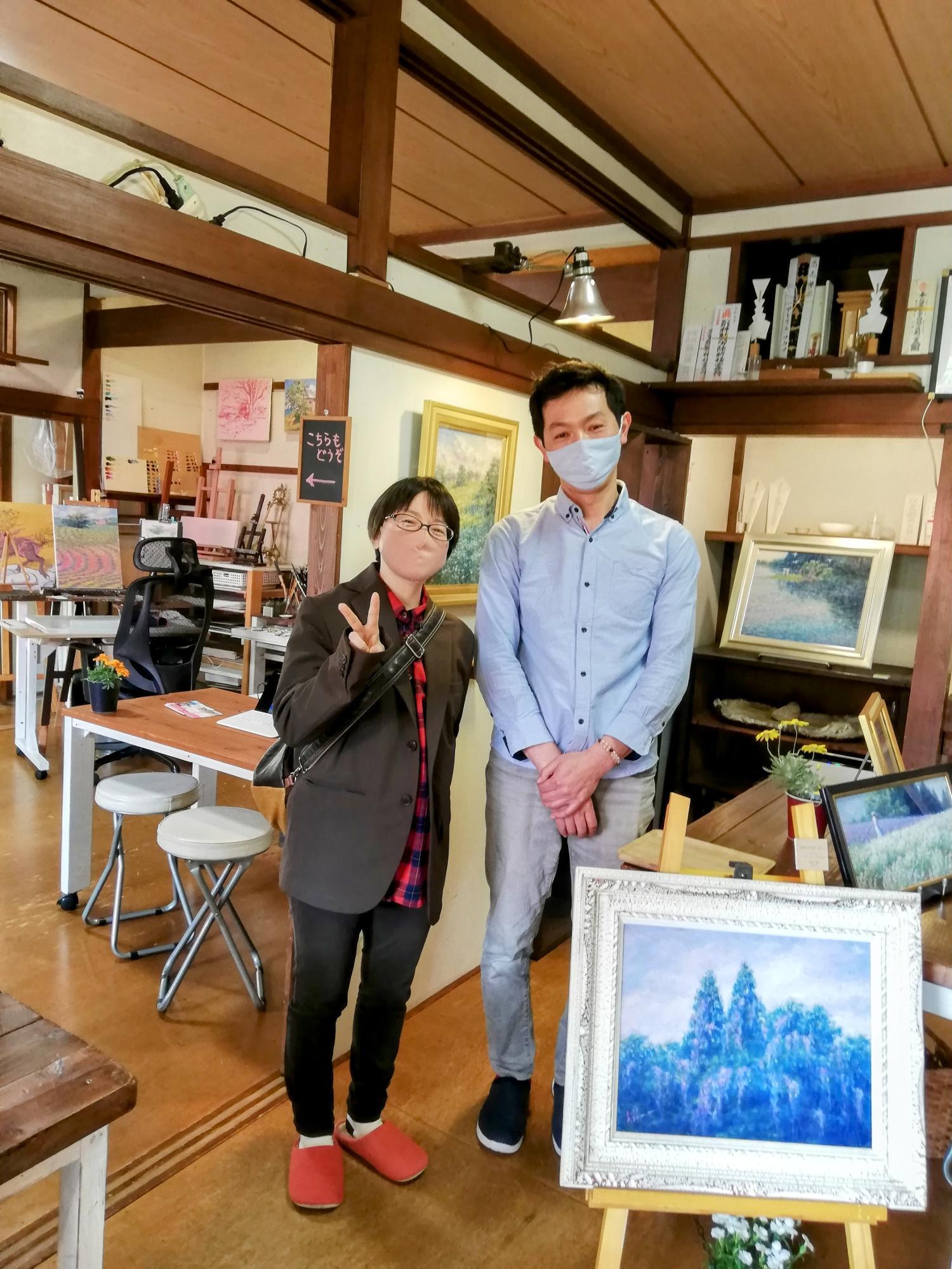 帰り際に相馬さんとパチリ