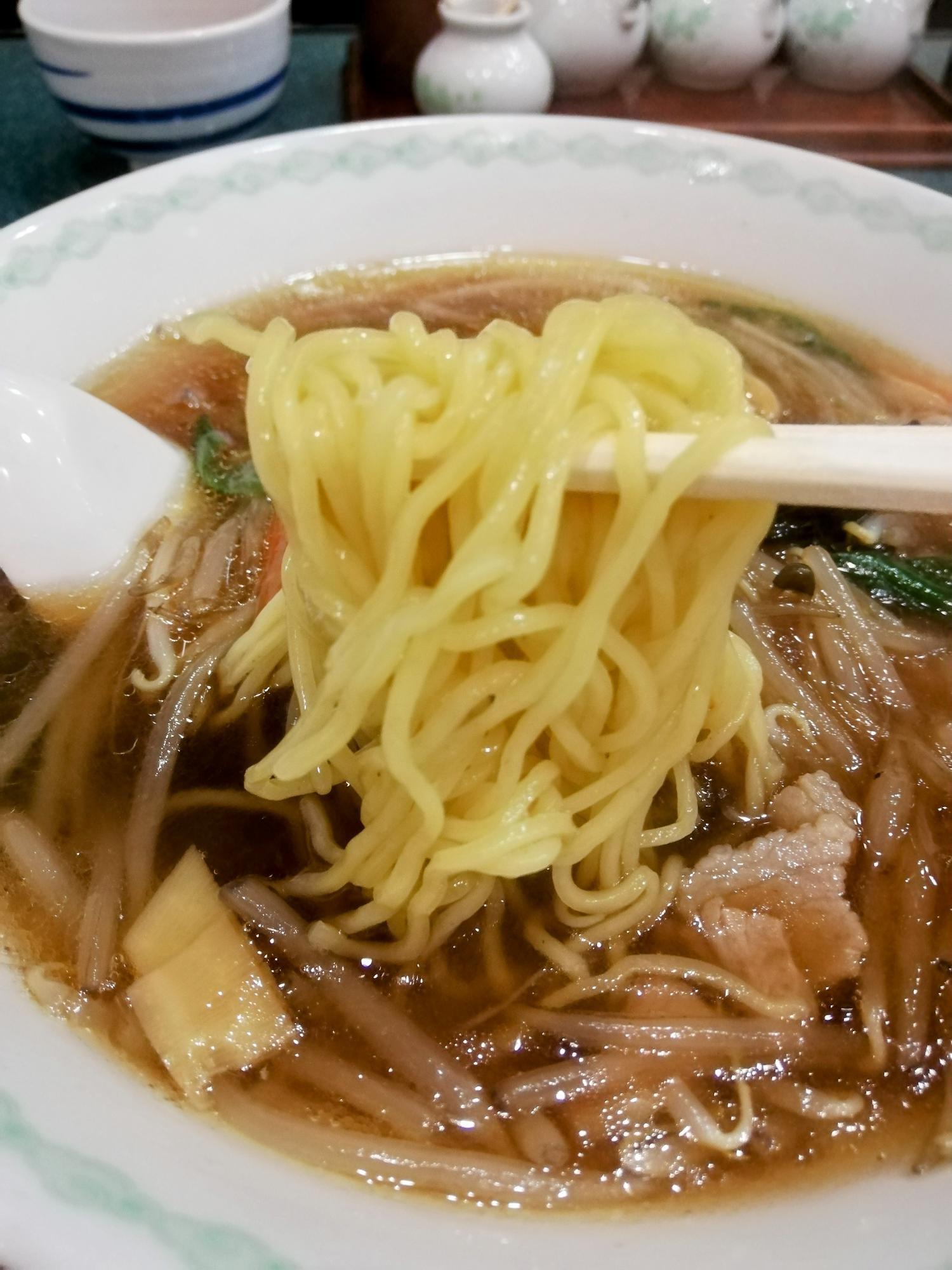 中太麺が出てきました
