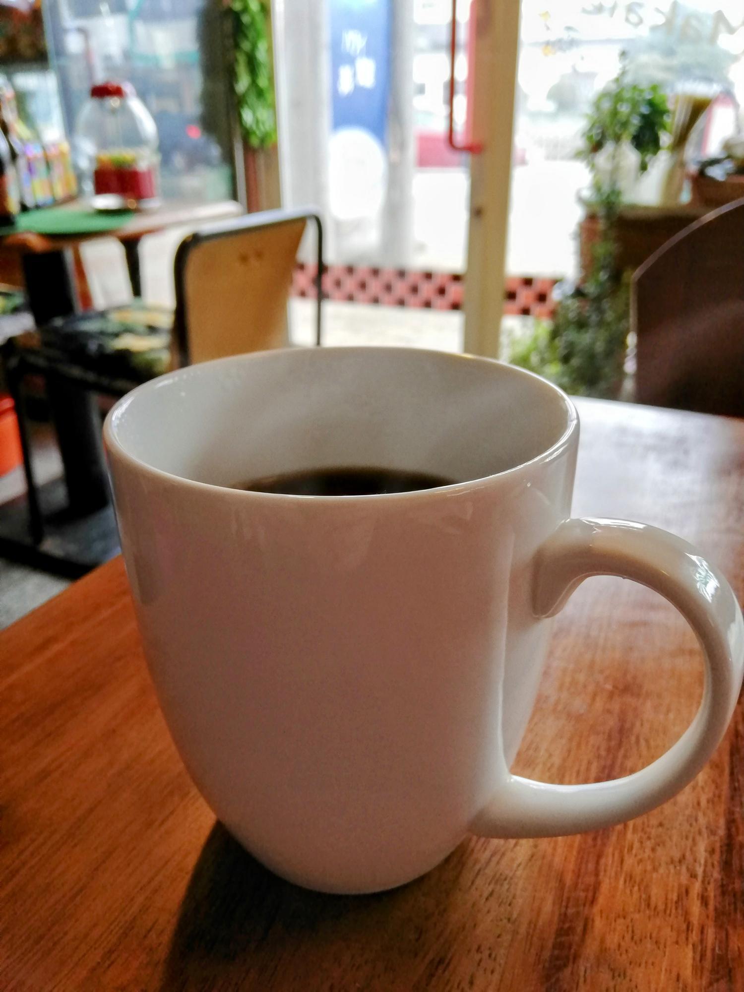セットドリンクにはホットコーヒー