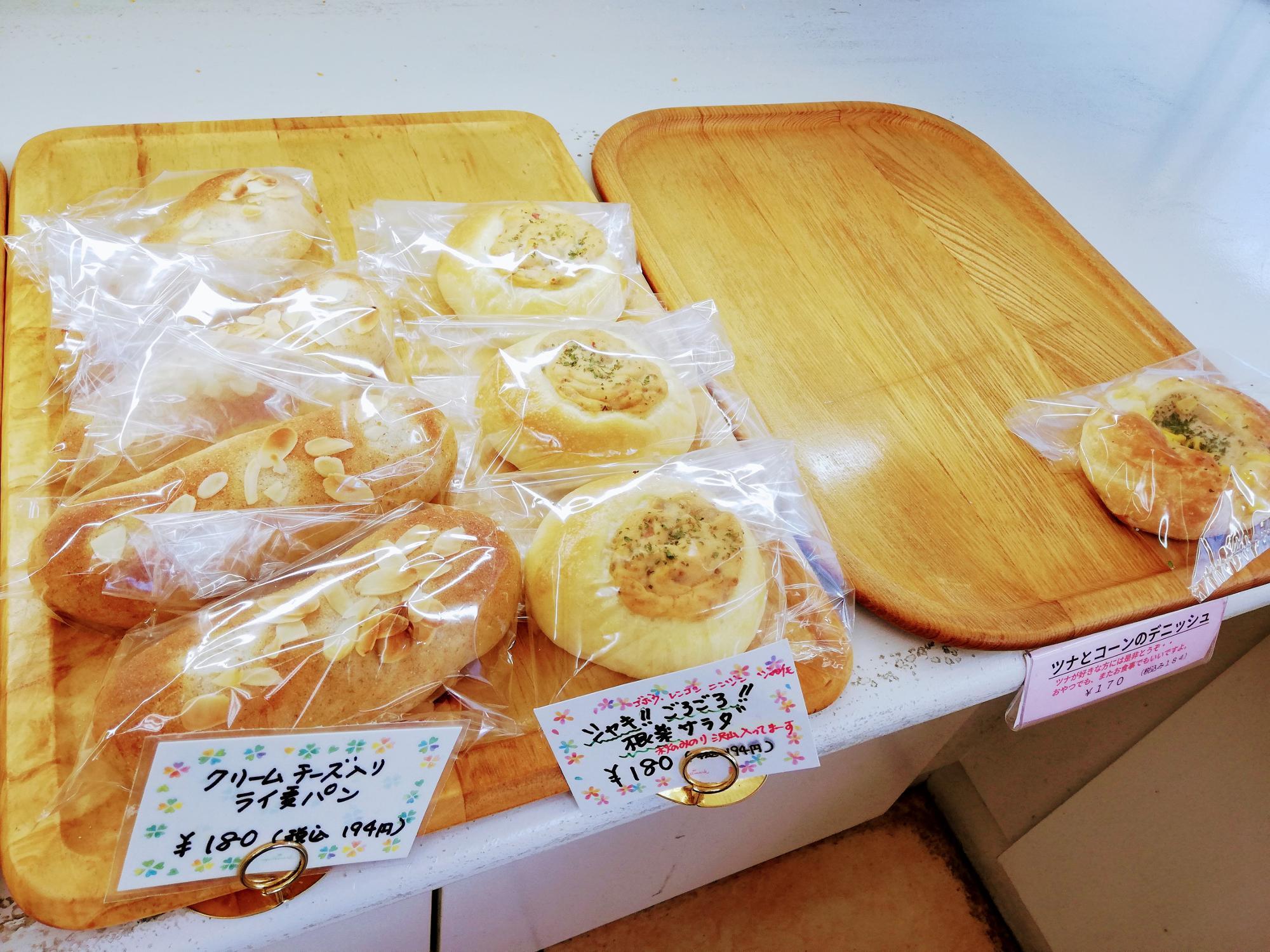200円以下のパンが半数ほどありました